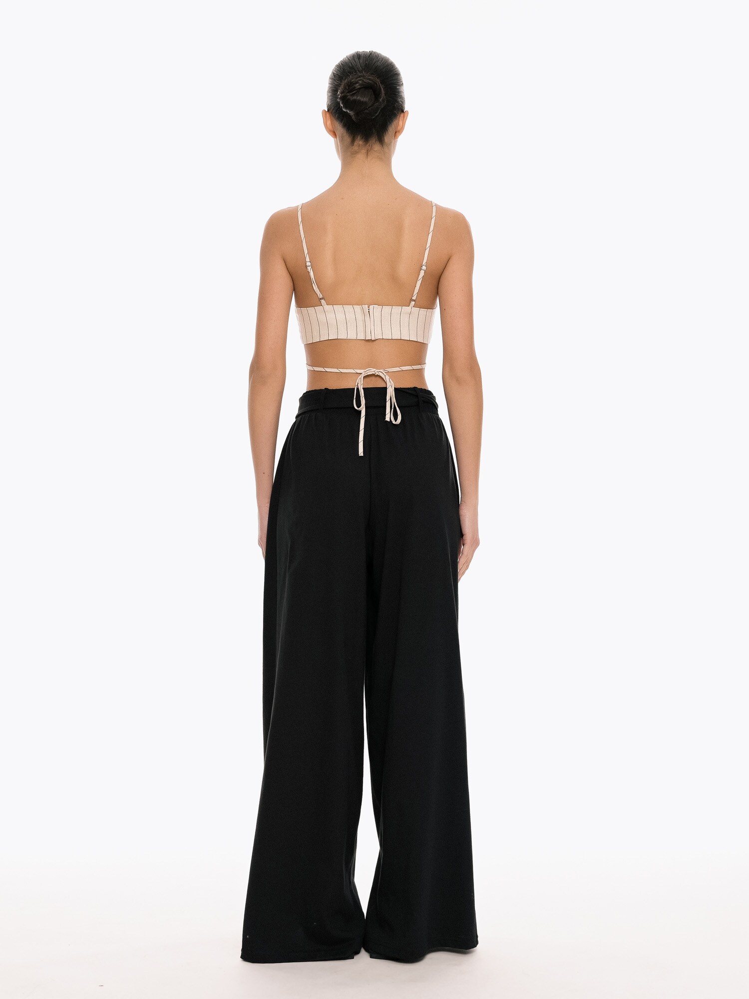 4TAILORS Pantaloni Connect Me negru