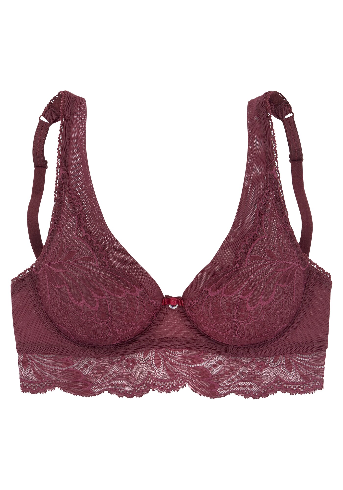 LASCANA Sutien  roșu vin