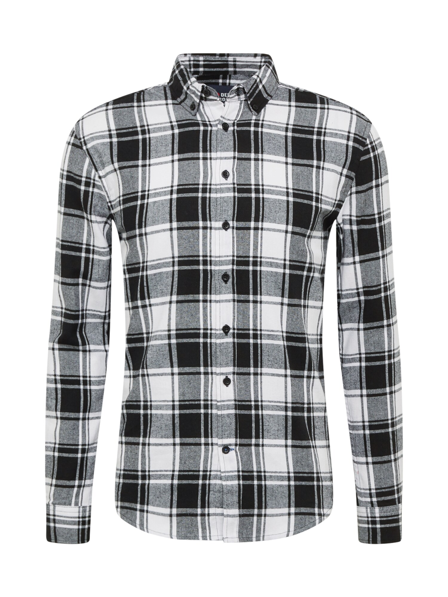 Denim Project Dalykiniai marškiniai 'Check Shirt'  balta