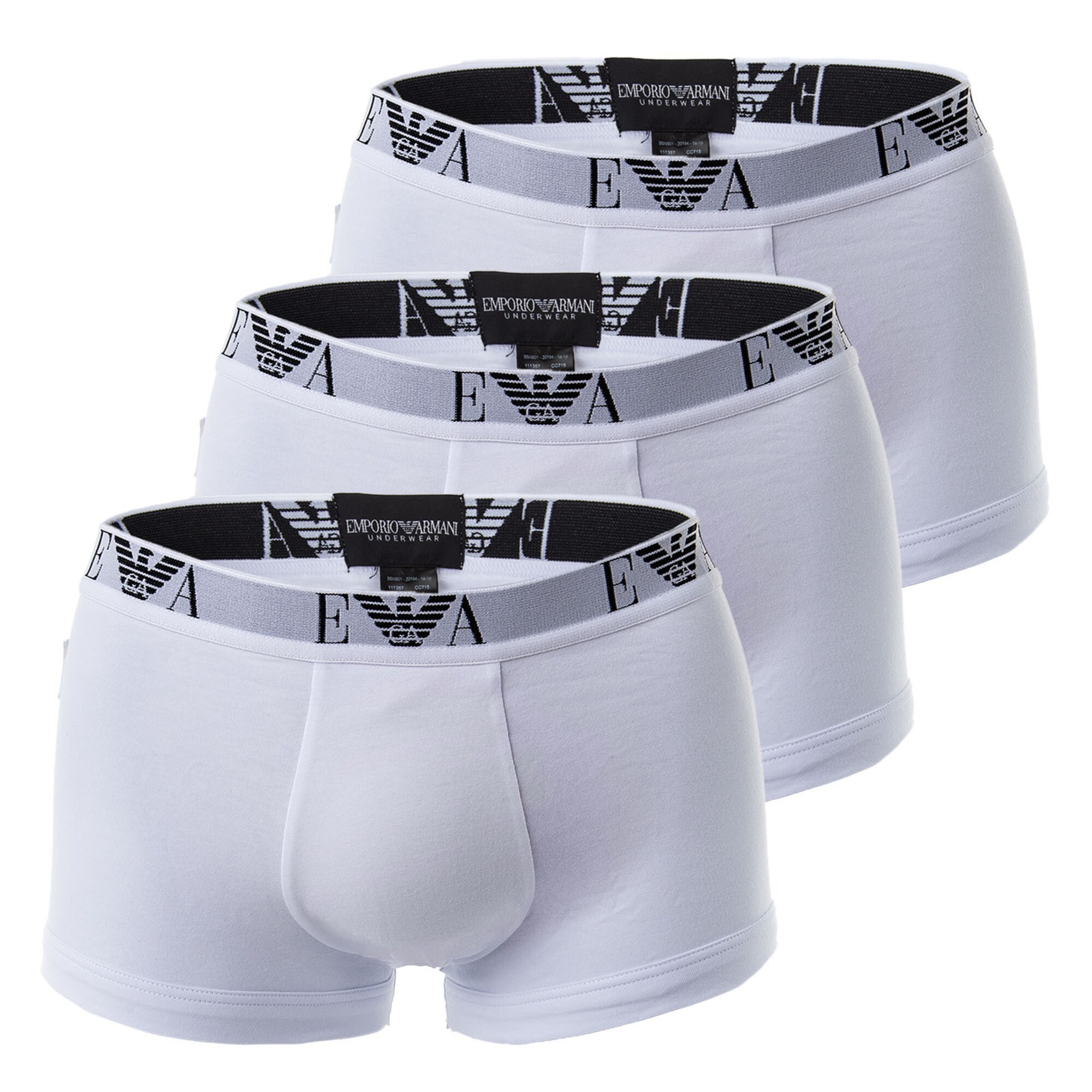 Emporio Armani Calzoncillo boxer  gris / negro / blanco – imagen 4