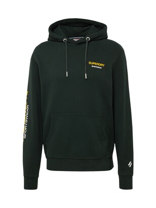 Superdry Sweatshirt ‘Locker’ Geel / Donkergroen / Wit