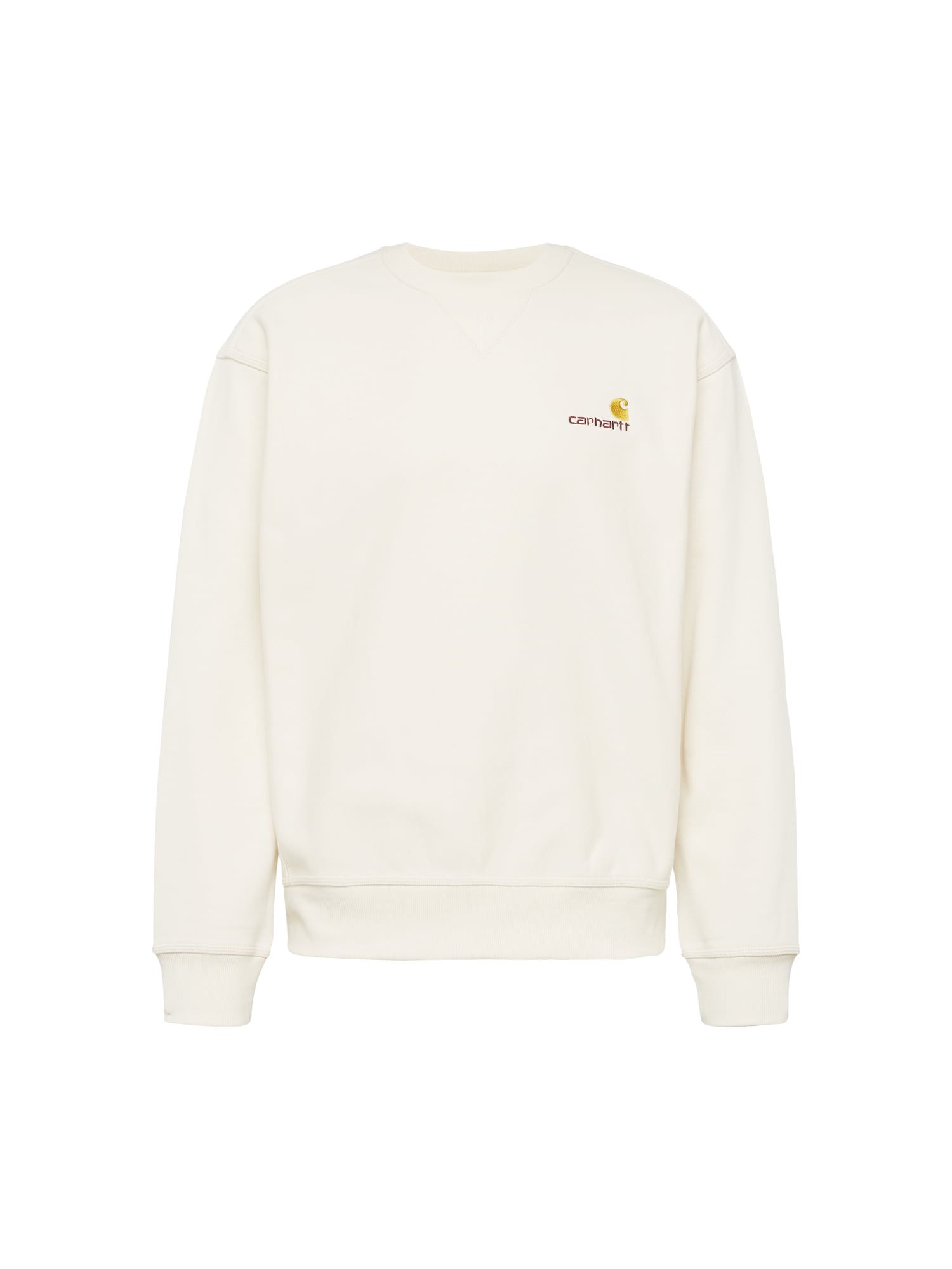 Carhartt WIP Sweatshirt 'American Script'  beige / choko / gul