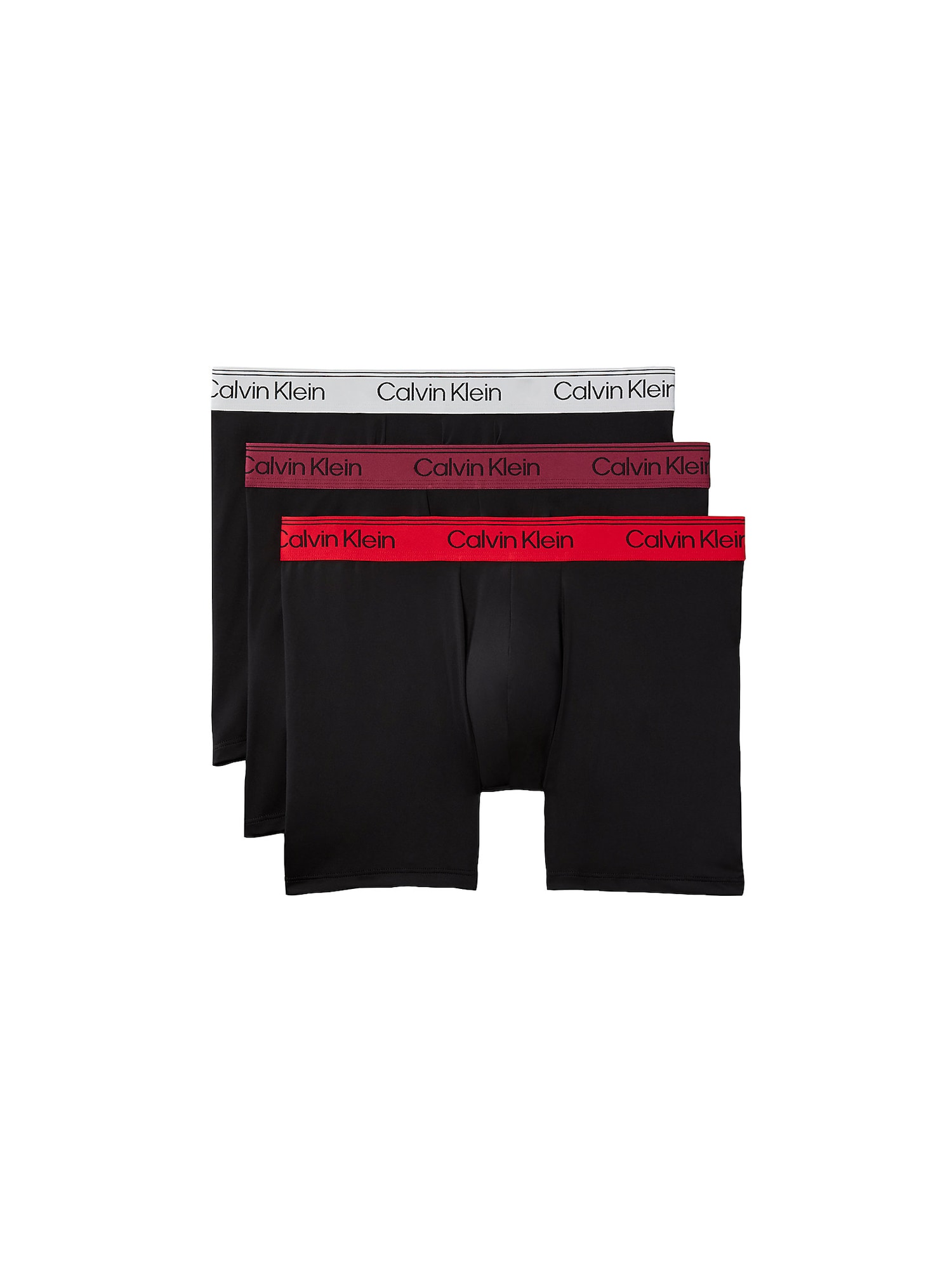 Calvin Klein Underwear Boxeri roșu / roșu vin / negru / alb