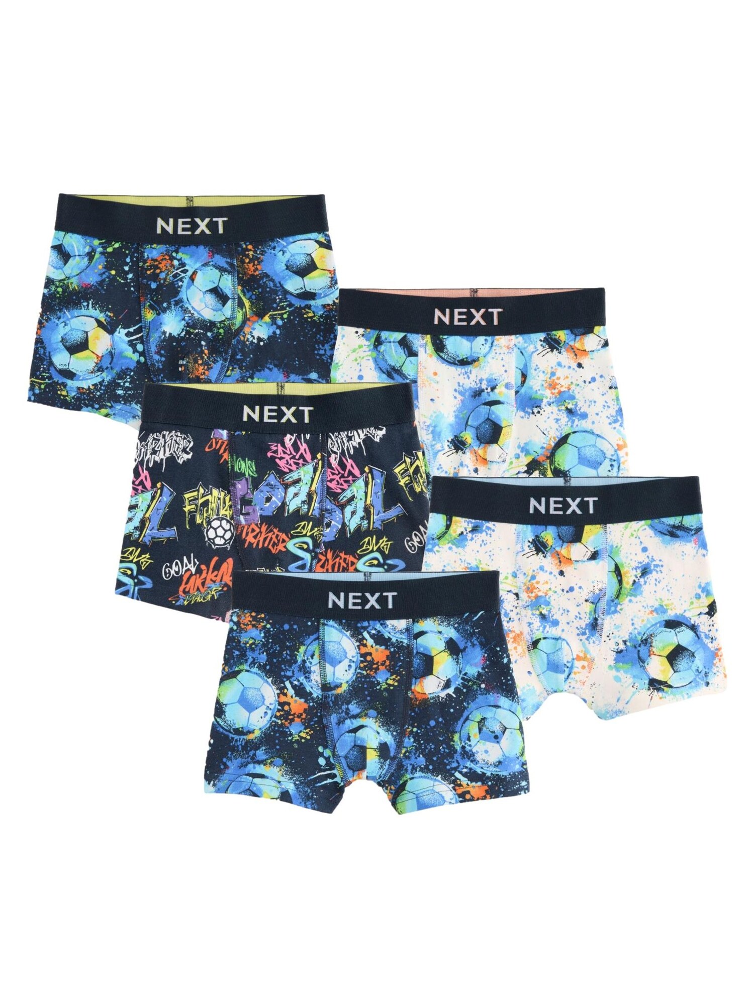Next Chiloţi  bleumarin / albastru neon / galben / portocaliu / roz / alb lână