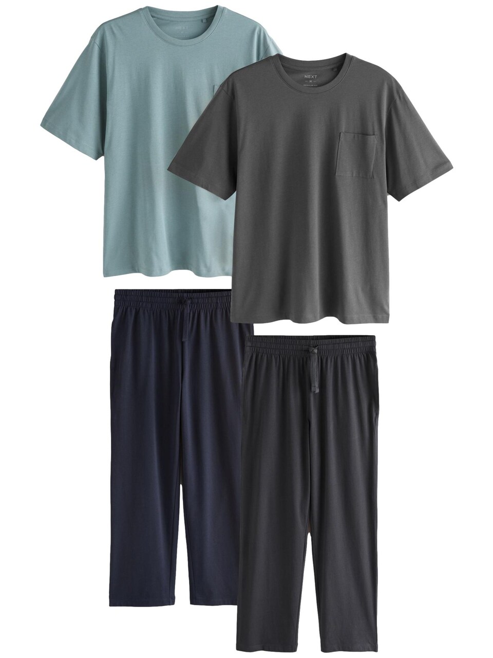 Pyjamas lång antracit / mörkgrå / jade