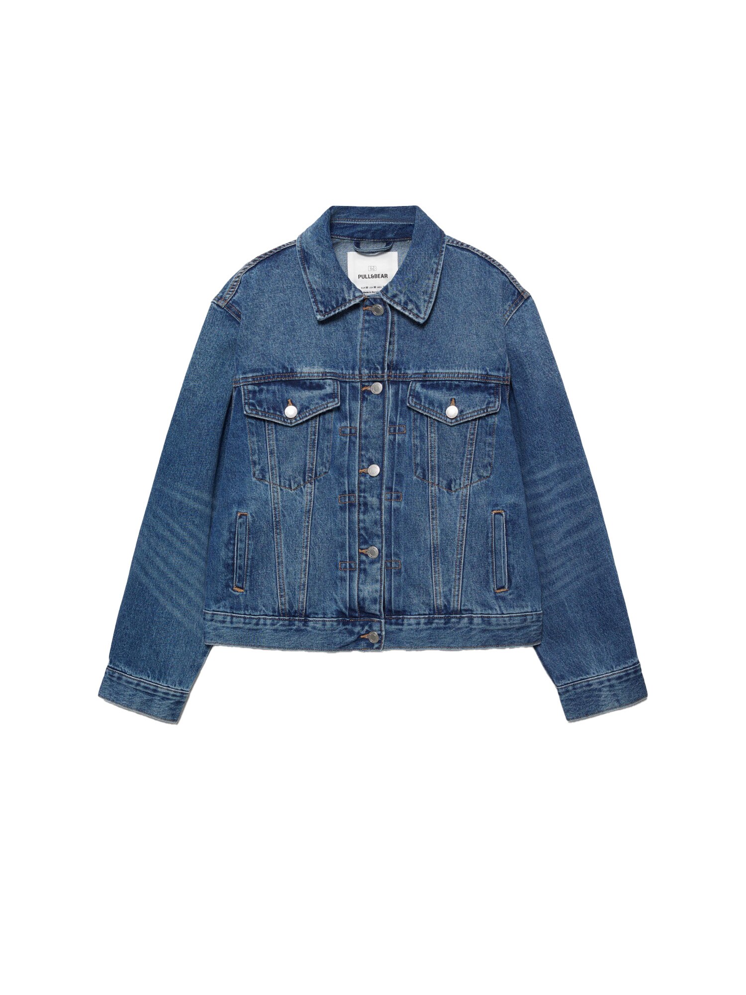 Pull&Bear Prechodná bunda  modrá denim