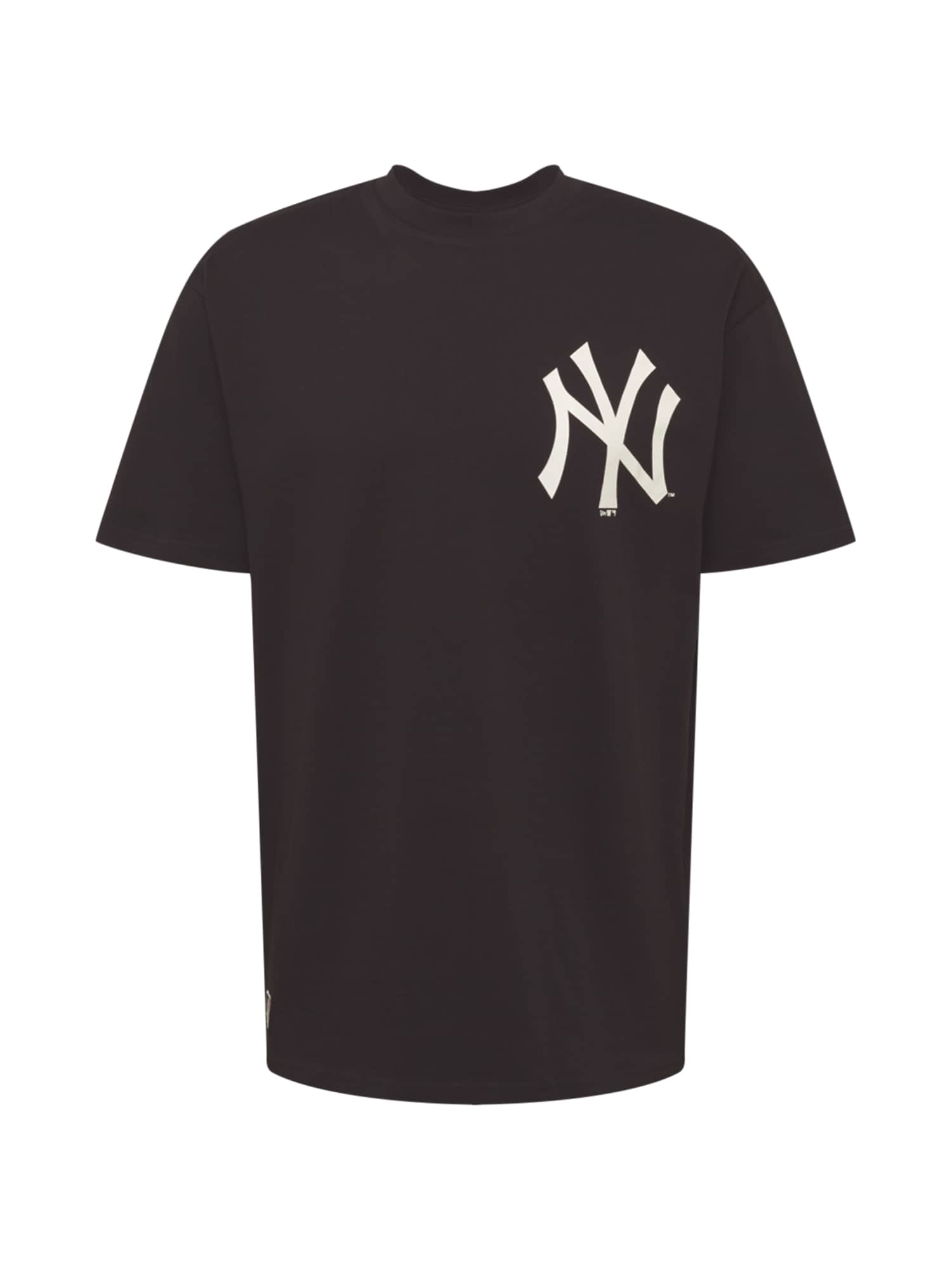 NEW ERA Marškinėliai 'MLB New York Yankees' juoda / balta