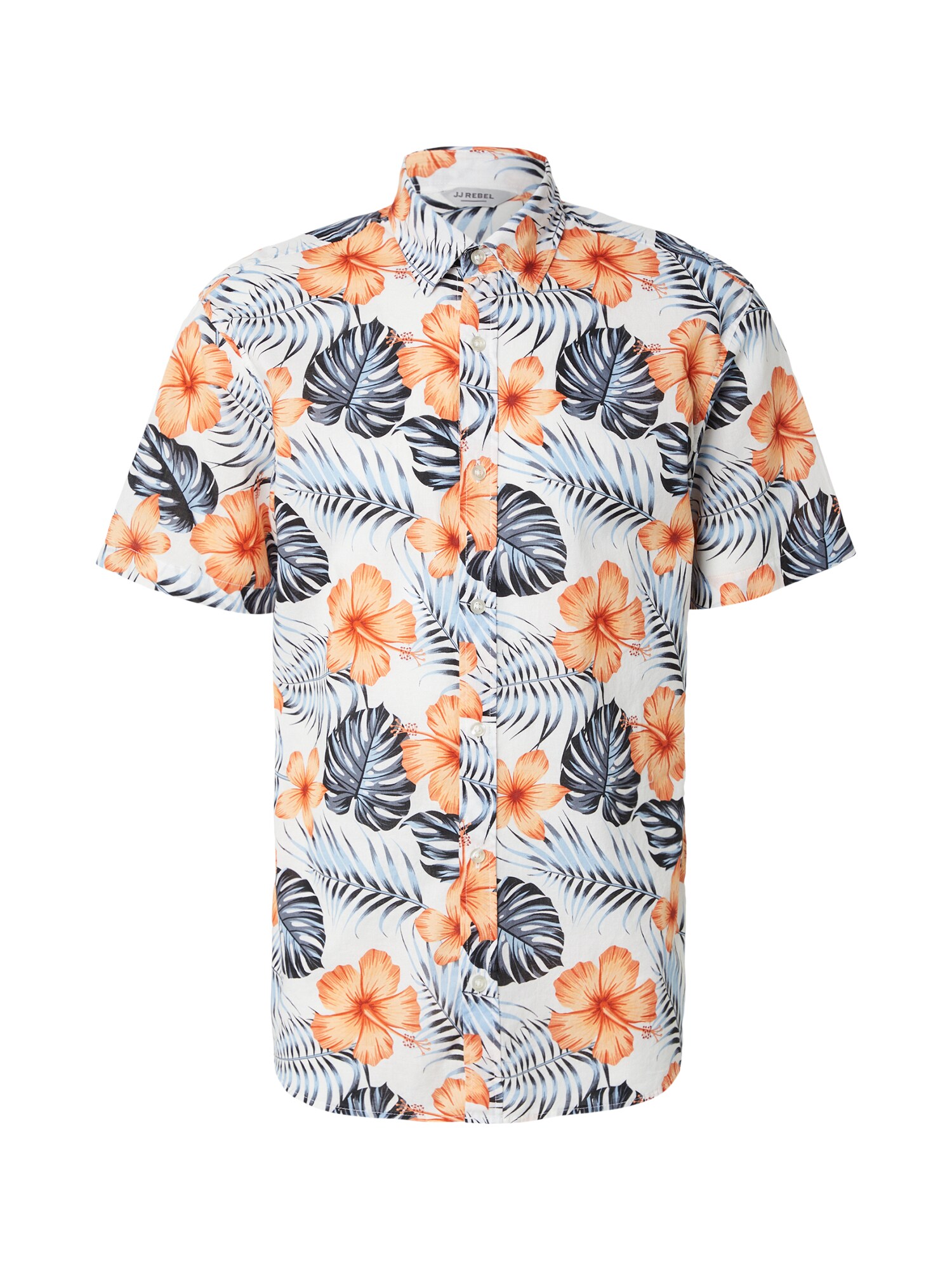 JJ Rebel Camisa 'JREBRUSSEL'  zafiro / azul claro / naranja / blanco