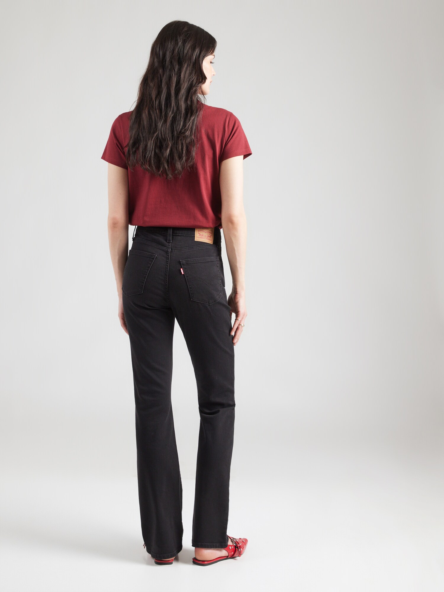LEVI'S ® Vaquero '725 High Rise Bootcut' negro denim – imagen 3