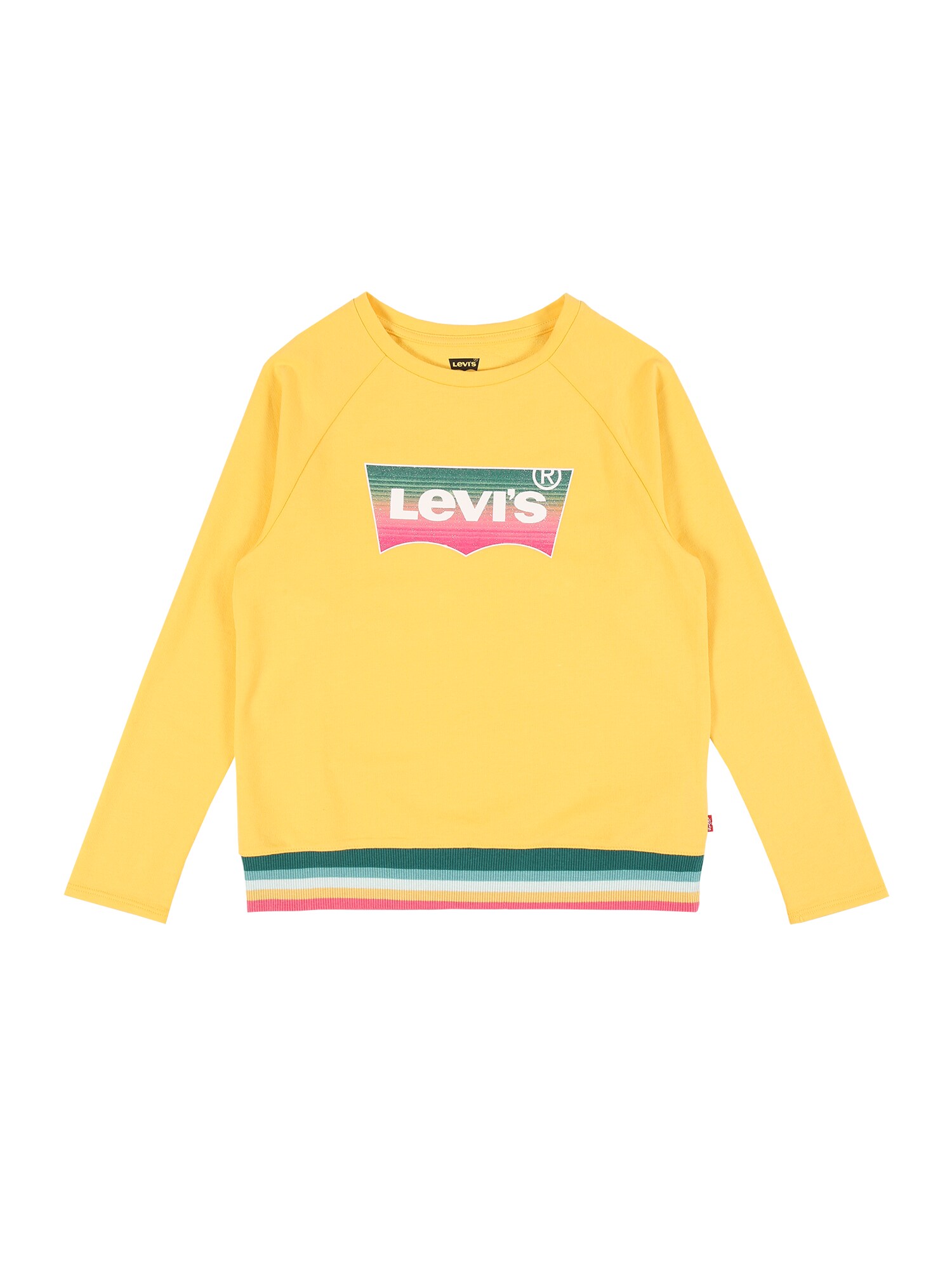 LEVI'S Marškinėliai  geltona / nefrito spalva / balta / rožinė