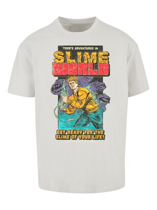 F4NT4STIC Shirt ‘Retro Gaming Todd’s Adventures In SlimeWorld’ Gemengde kleuren / Wit