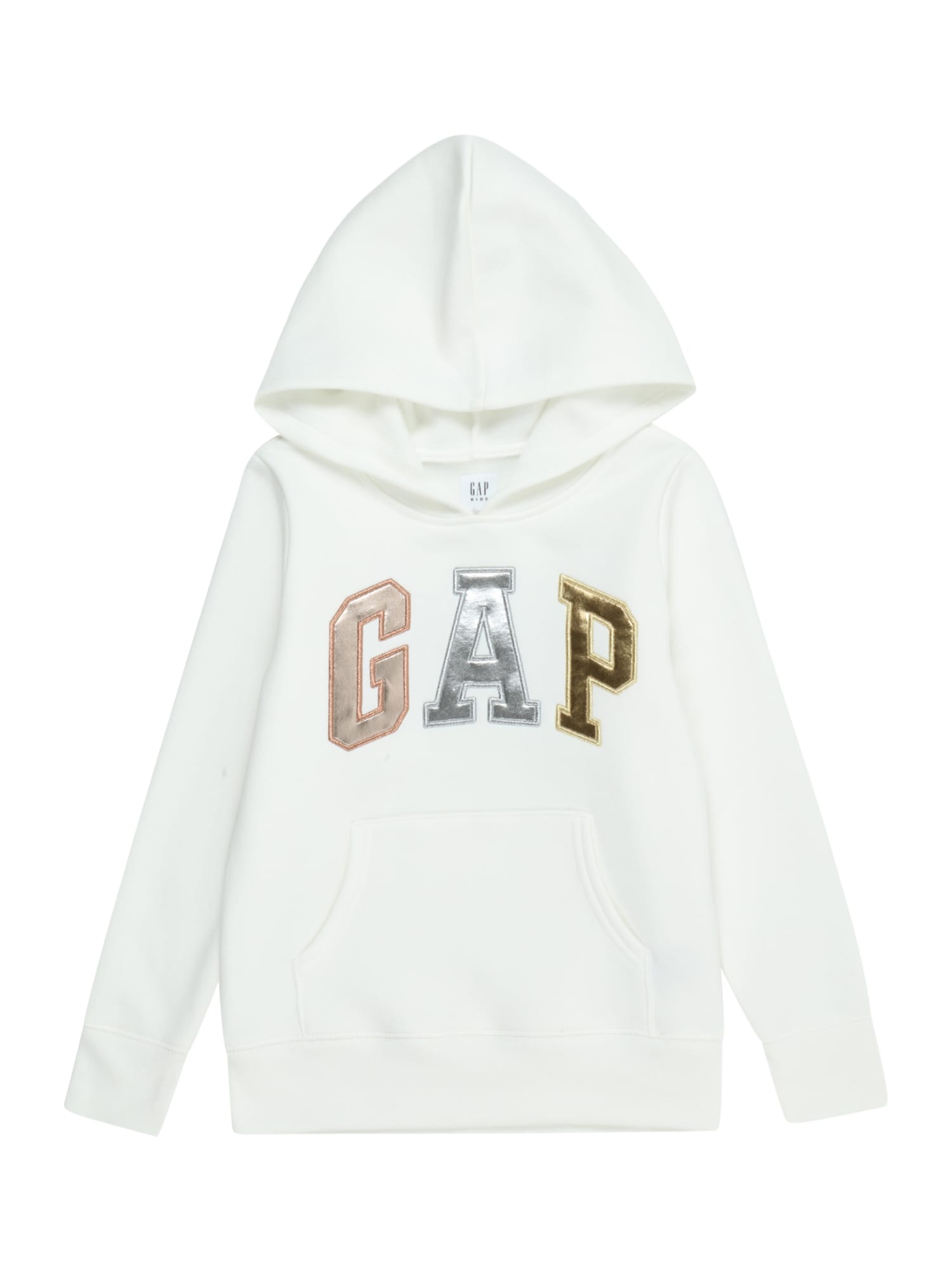 GAP Sweater majica  zlatna / roza / srebro / bijela