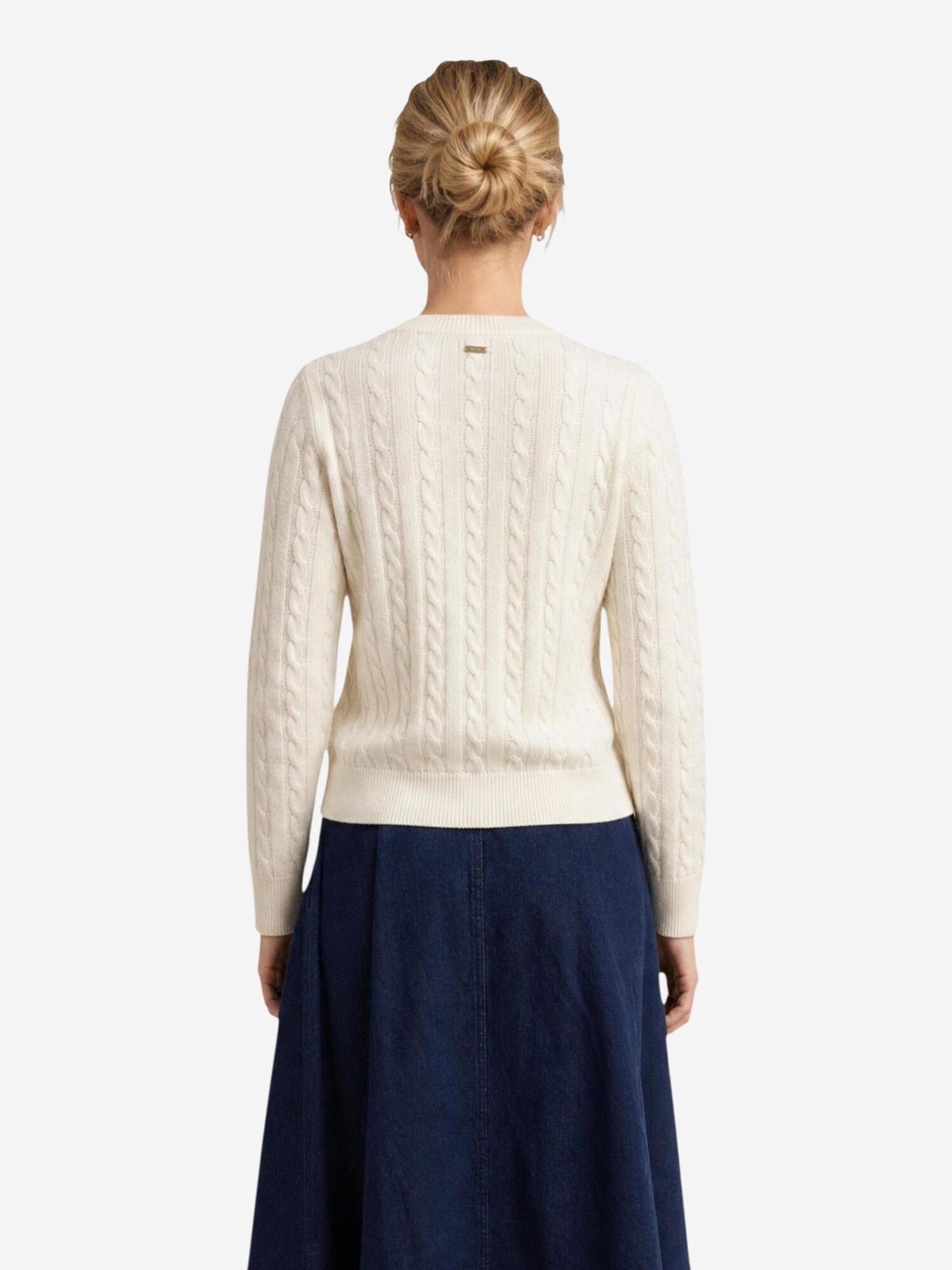 Barbour Jersey 'ASHDOWN KNITTED JUMPER 262MLKN1834'  crema – imagen 4