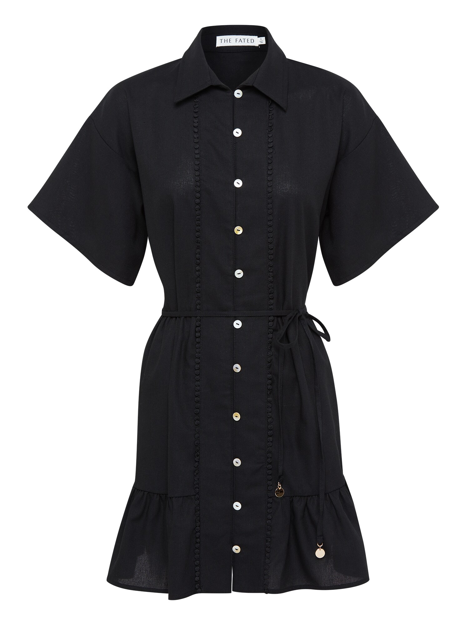 The Fated Rochie SOL SHIRT  negru
