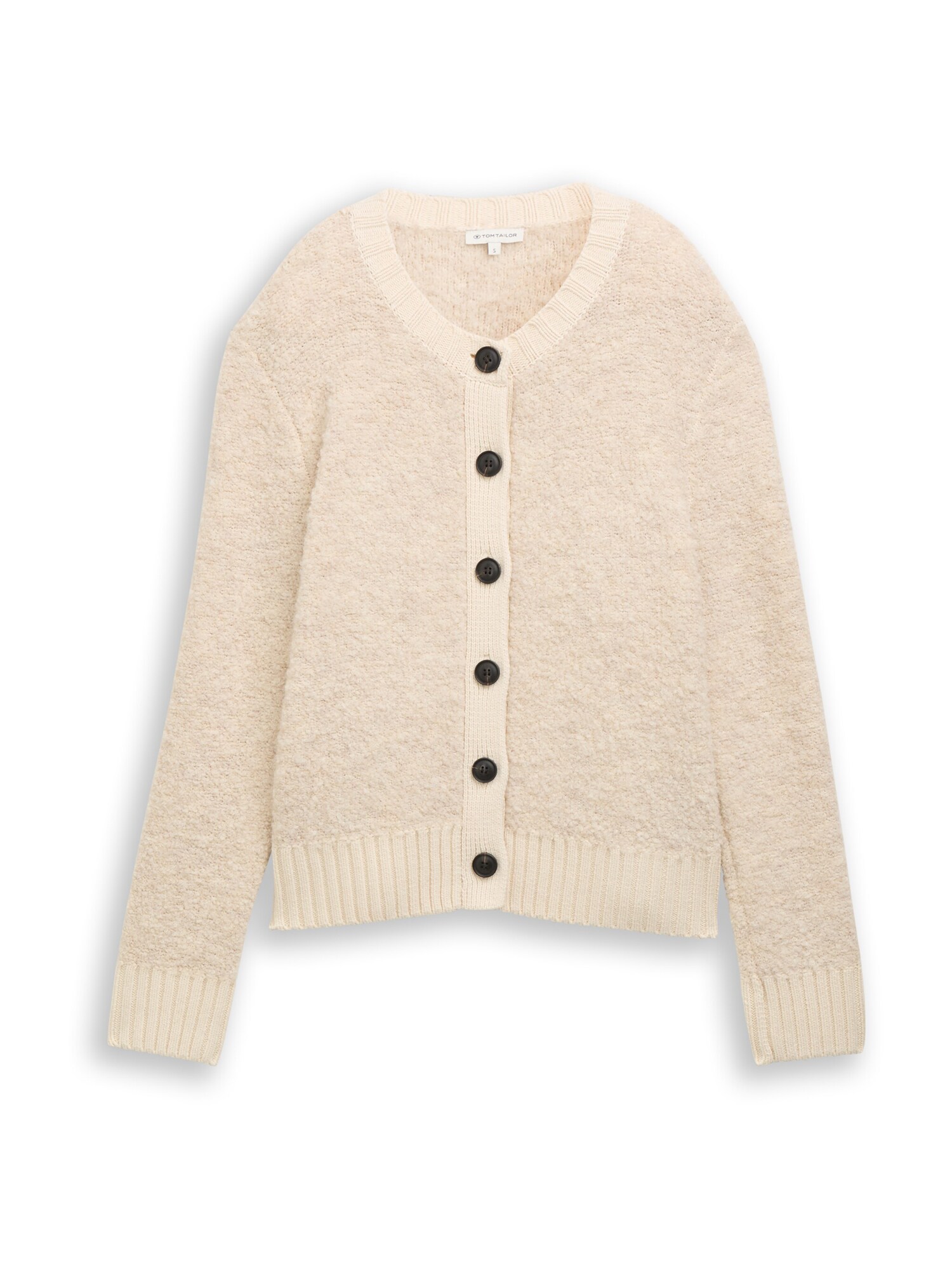 TOM TAILOR Geacă tricotată  nisipiu