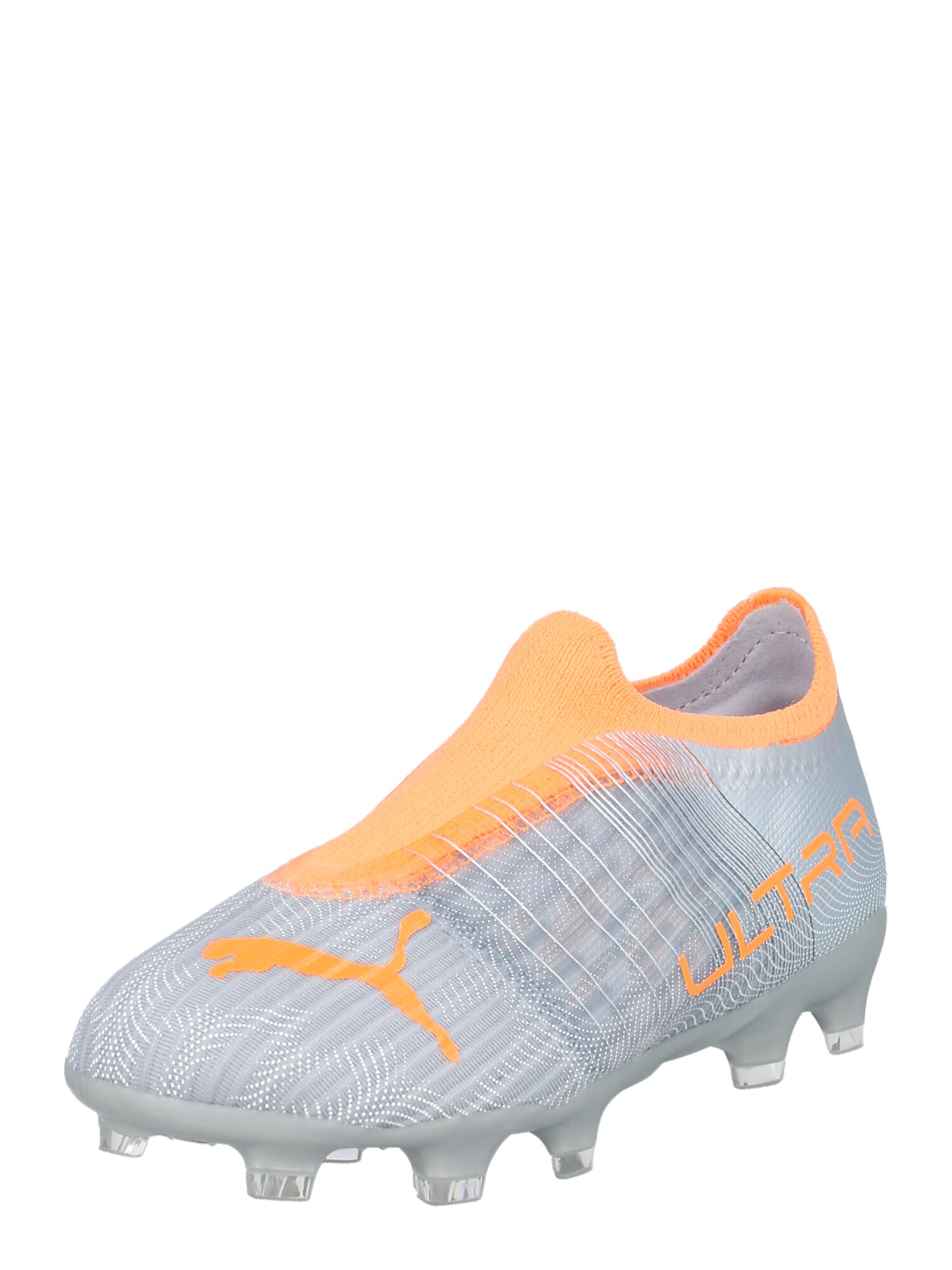 PUMA Sportiniai batai pilka / oranžinė / balta / sidabro pilka