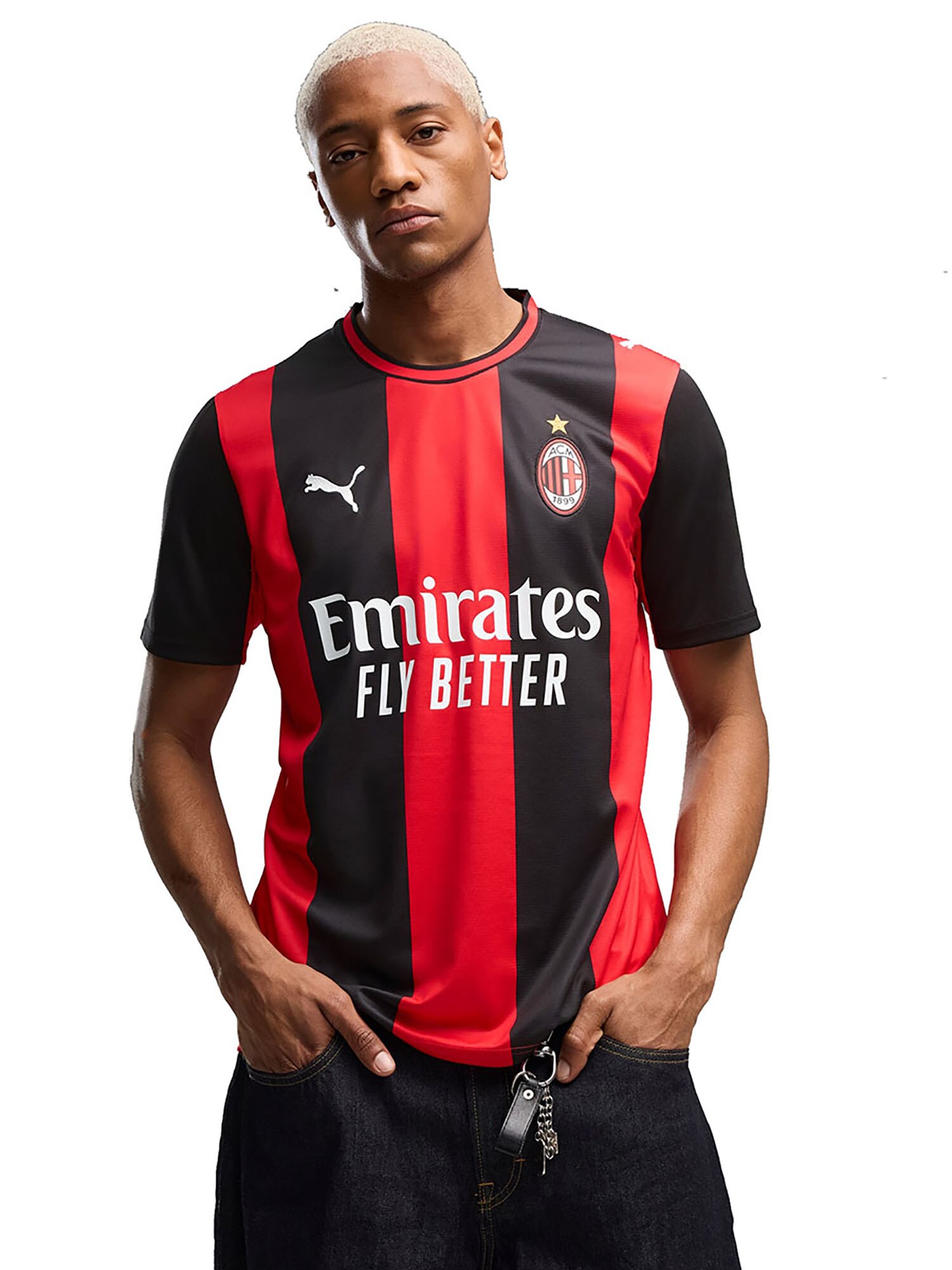 PUMA Dres 'AC Milan 2026/27'  červená / čierna / biela