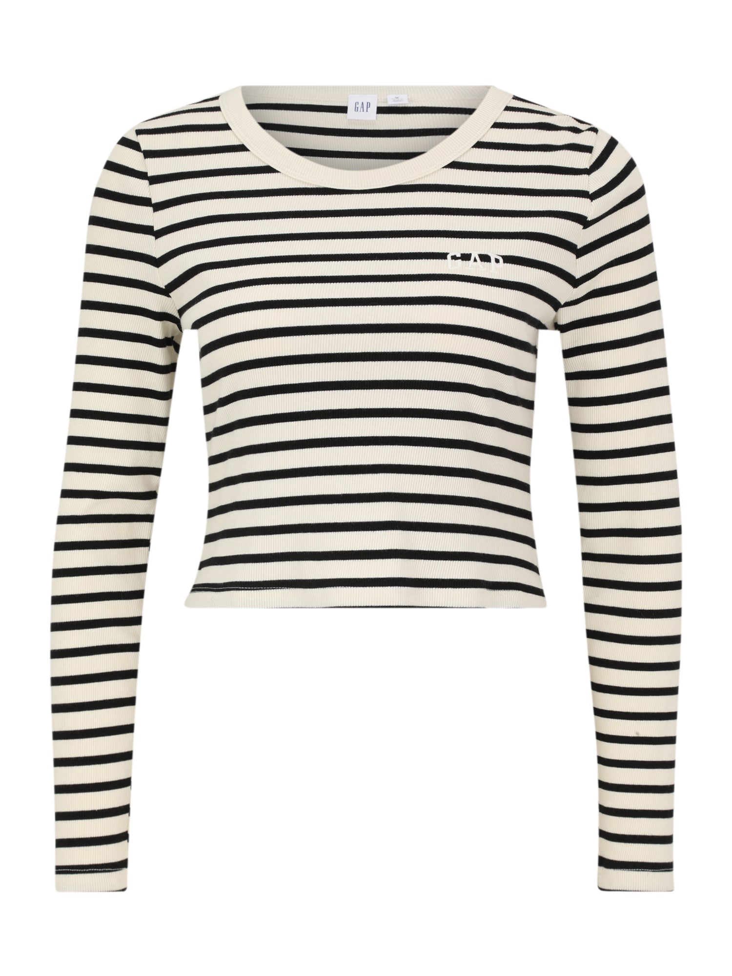 Gap Tall Tricou  negru / alb lână