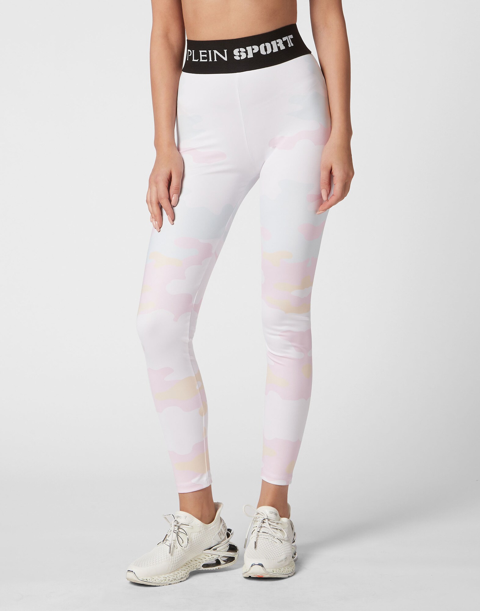 Plein Sport Pantalón deportivo azul claro / rosé / negro / blanco – imagen 2
