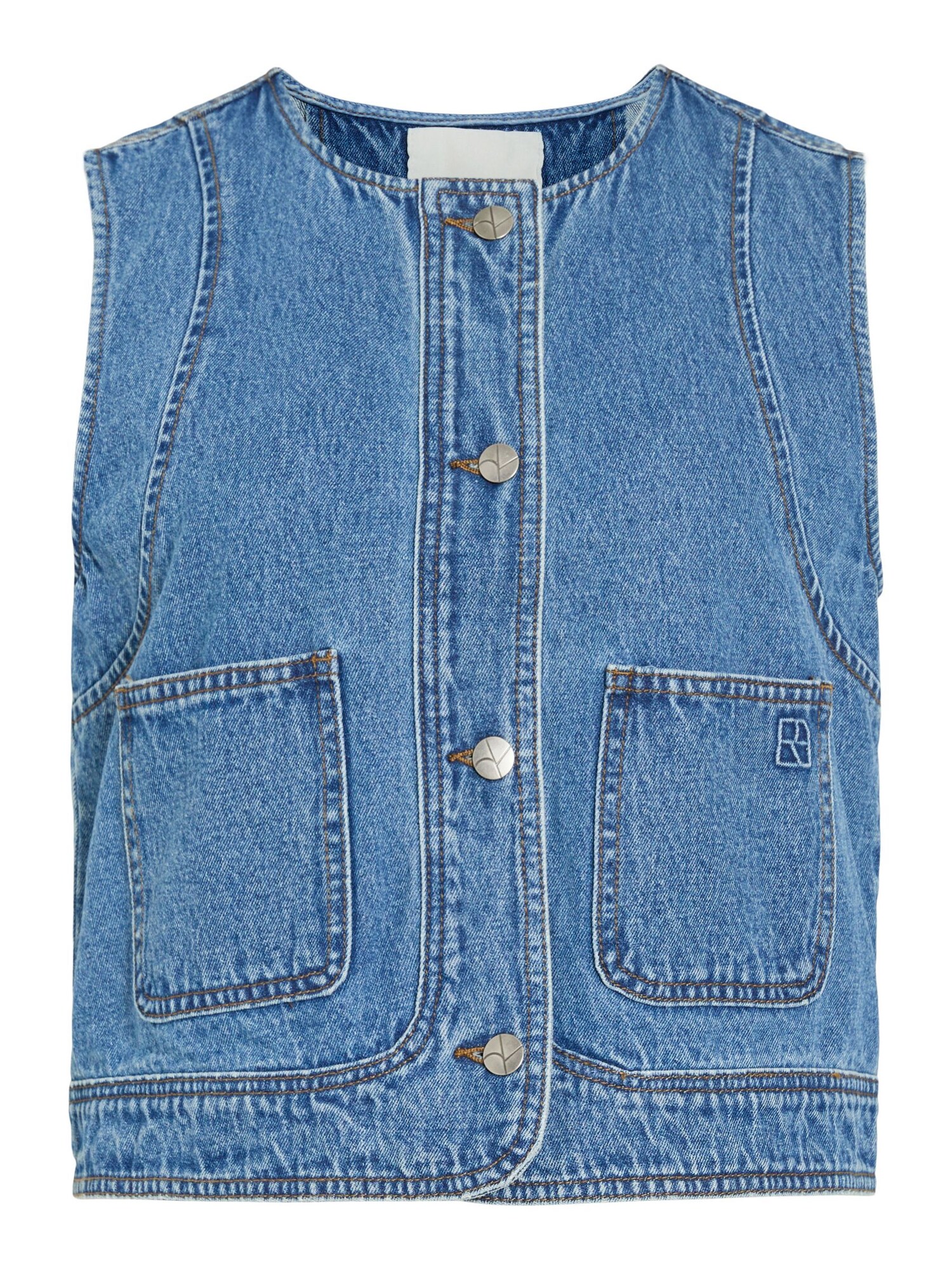 ROUGE EDIT Chaleco azul denim
