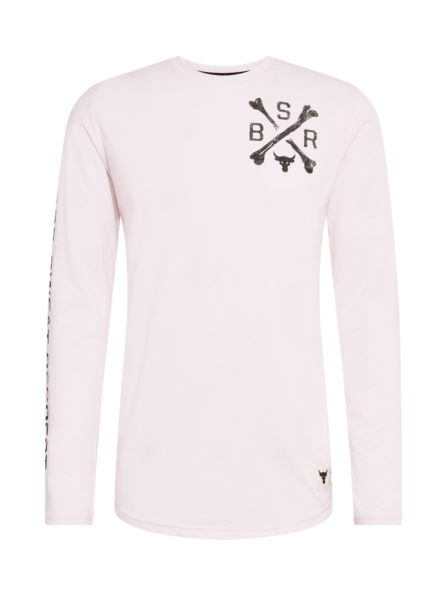 UNDER ARMOUR Sportiniai marškinėliai  rožių spalva / juoda