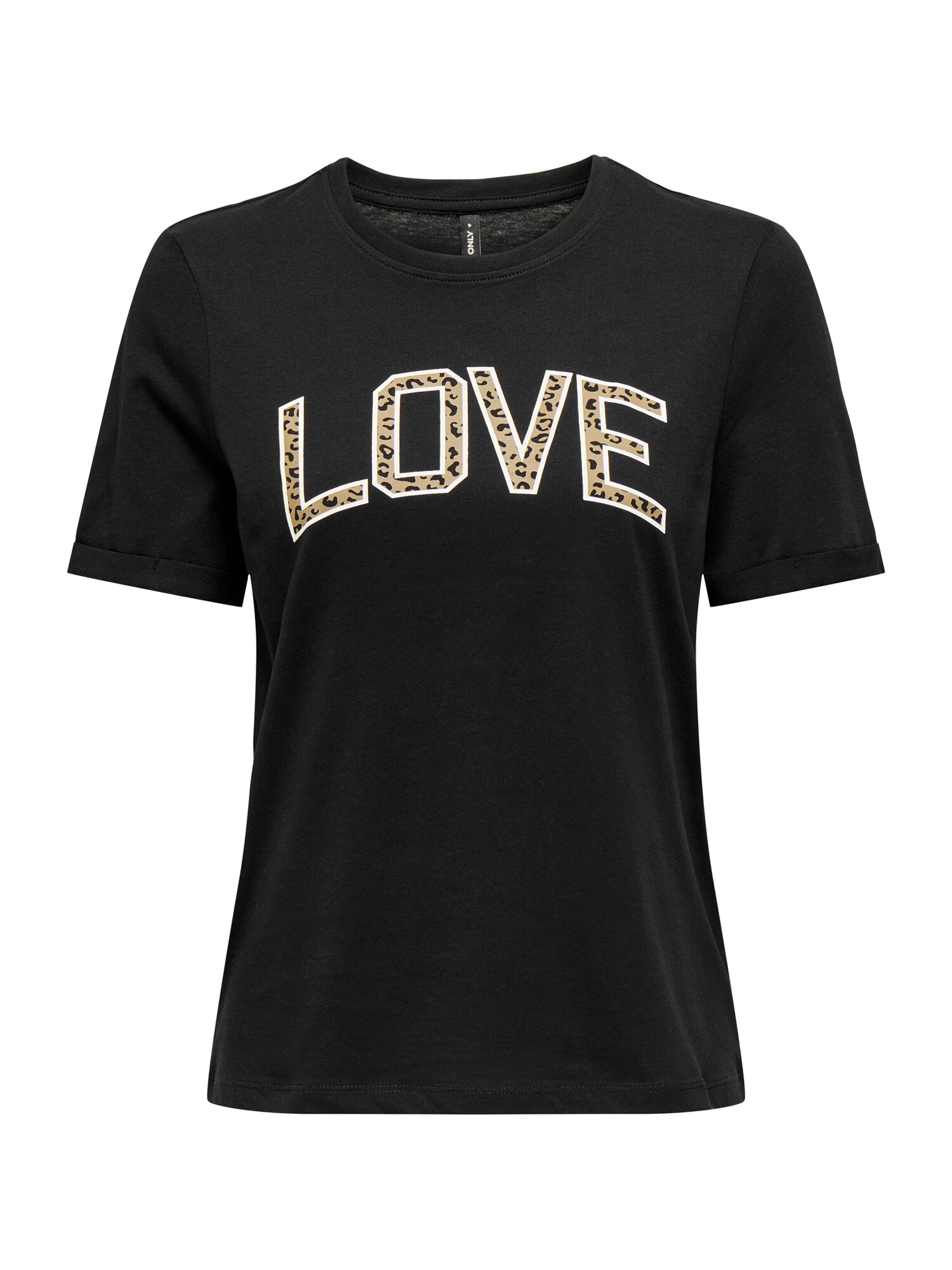 ONLY Tricou ONLLEA  nisipiu / negru / alb