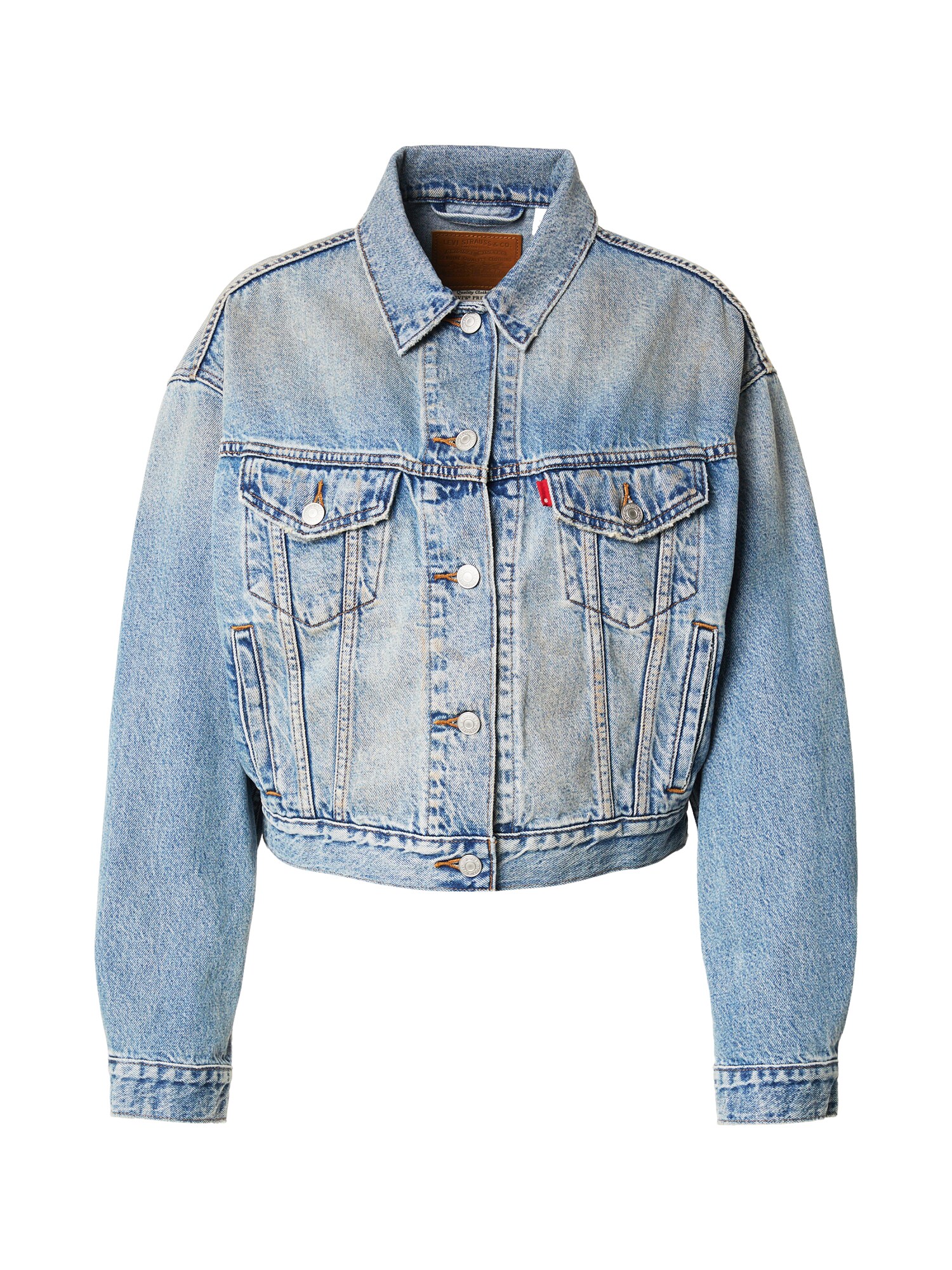 LEVIS ® Geacă de primăvară-toamnă Shrunken 90s Trucker  albastru denim