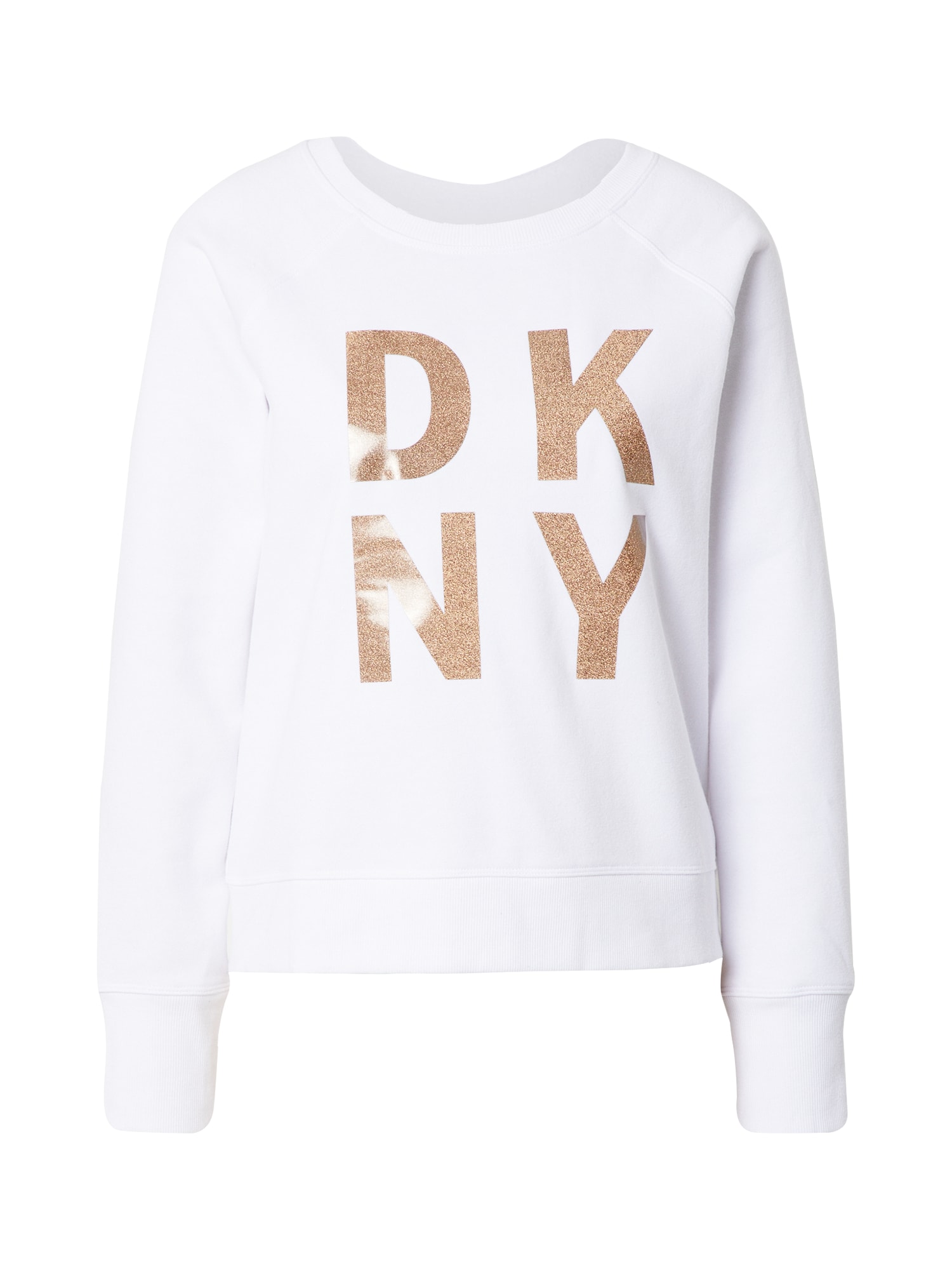 DKNY Performance Megztinis be užsegimo  balta / auksas