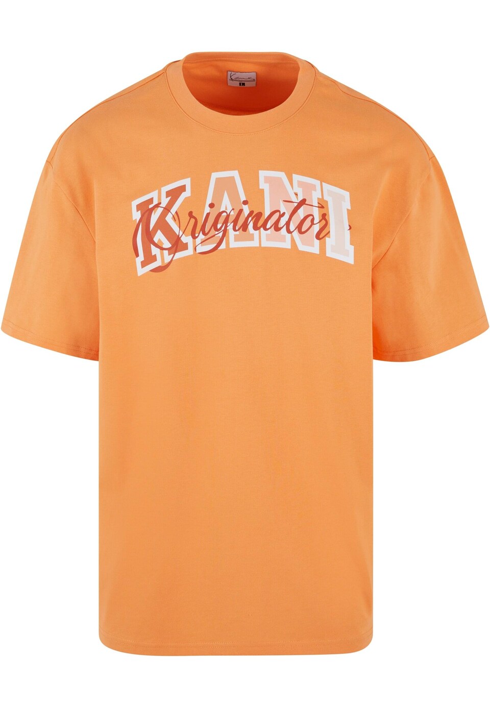 T-shirt 'Serif Originator' aprikos / hummer / rosé