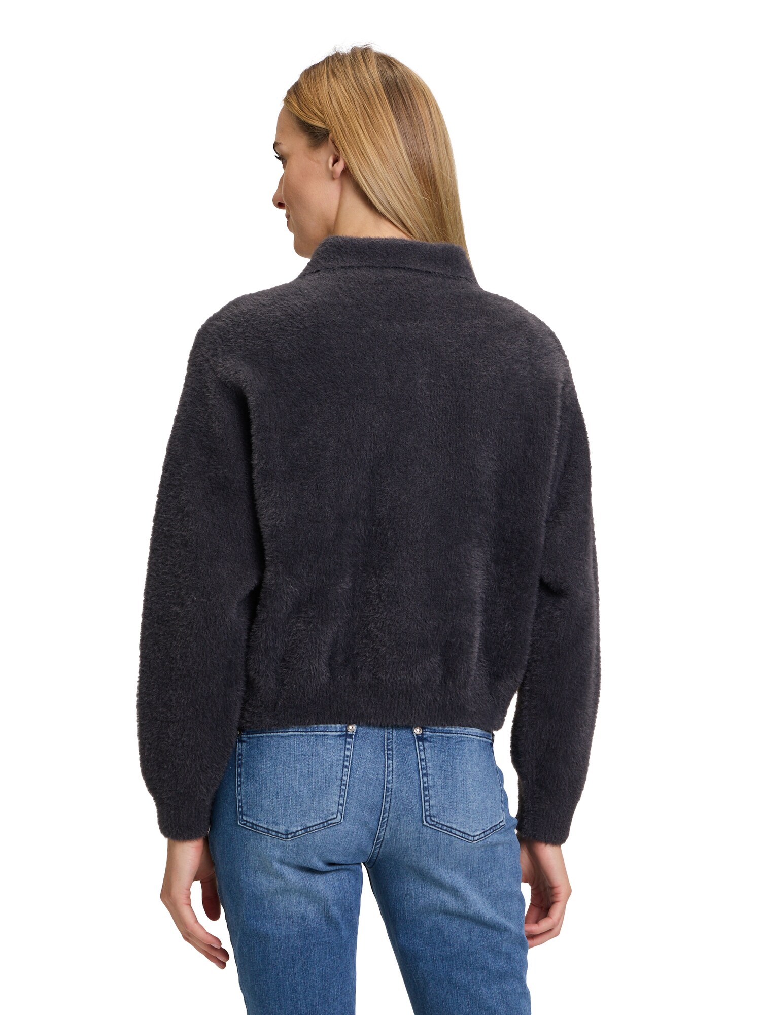 Thumbnail - Winter-Strickjacke mit aufgesetzter Brusttasche