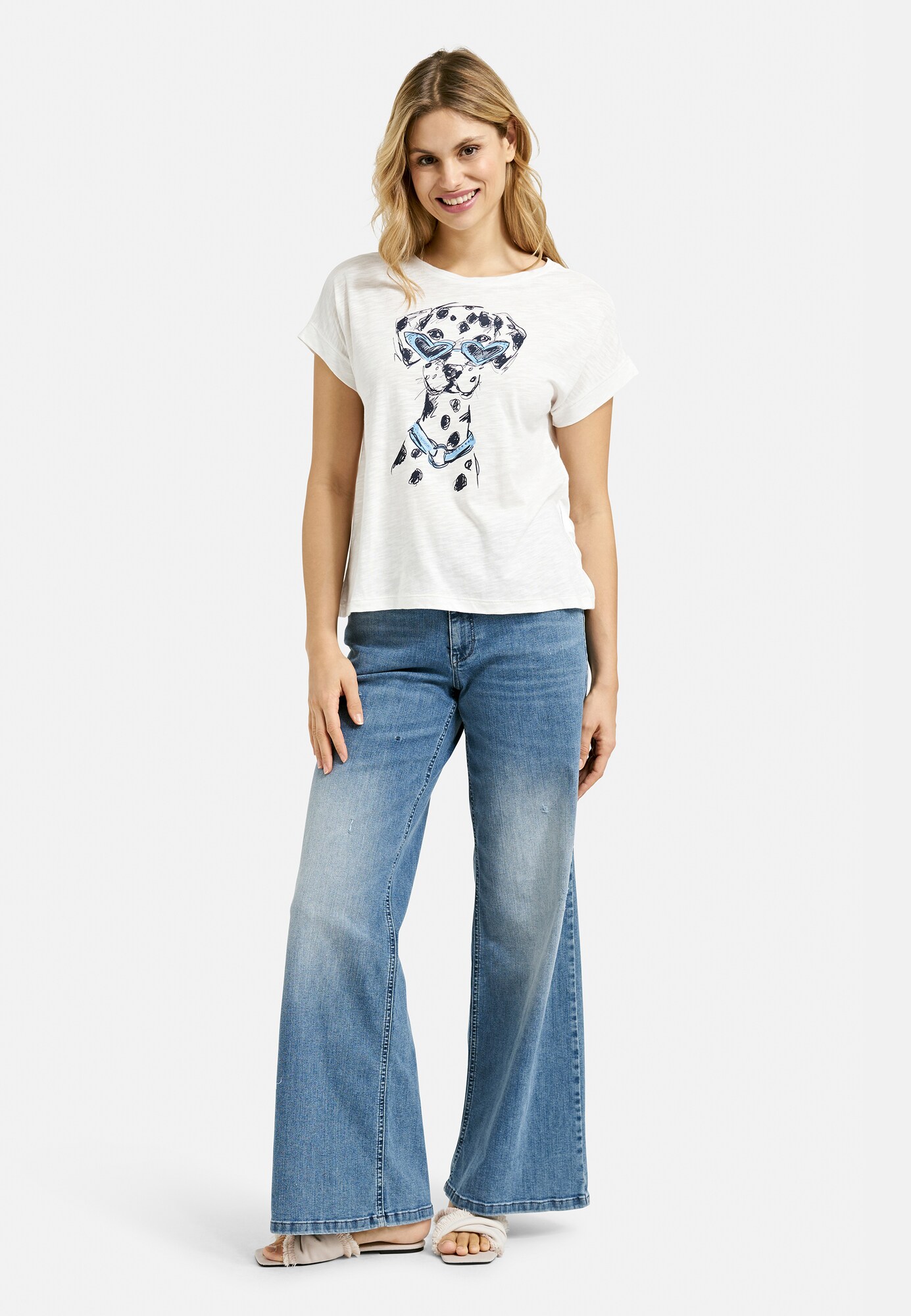 Thumbnail - Ärmelloses Shirt Rundhals mit Print