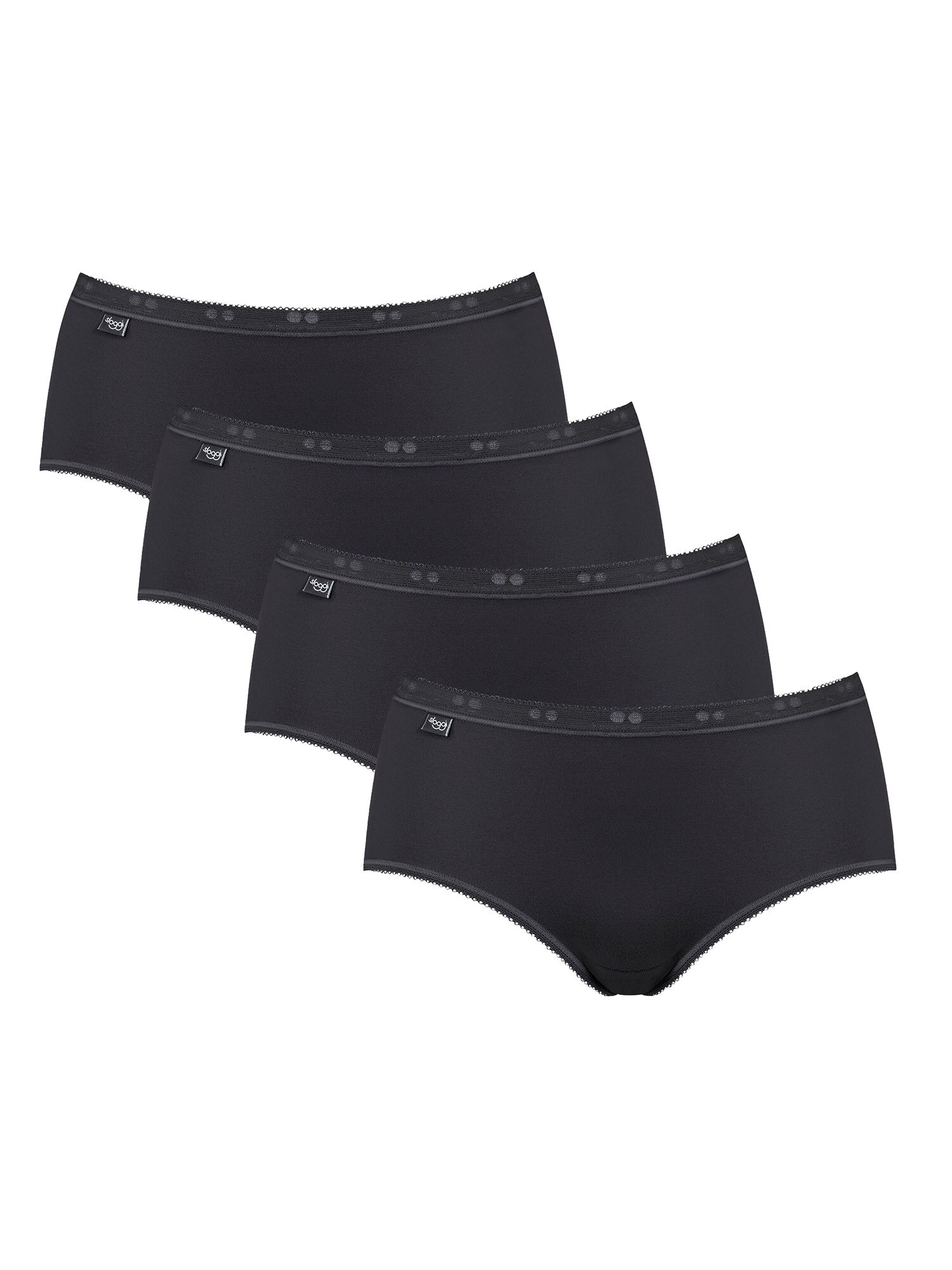 SLOGGI Braga 'Basic+'  negro / blanco
