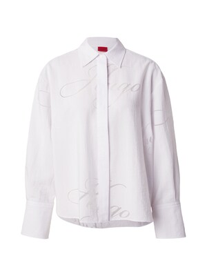 HUGO Blusa  plata / blanco