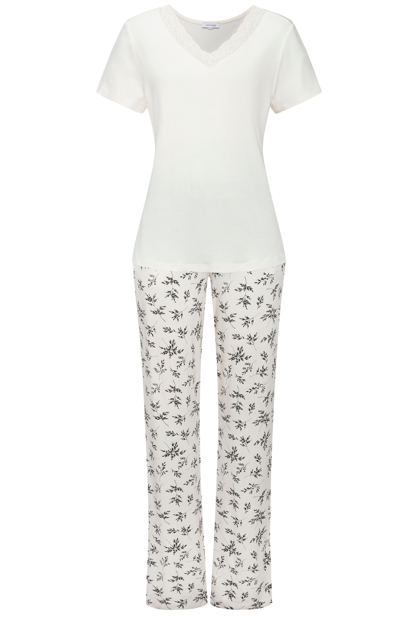 VIVANCE Pijama Dreams  bej deschis / negru