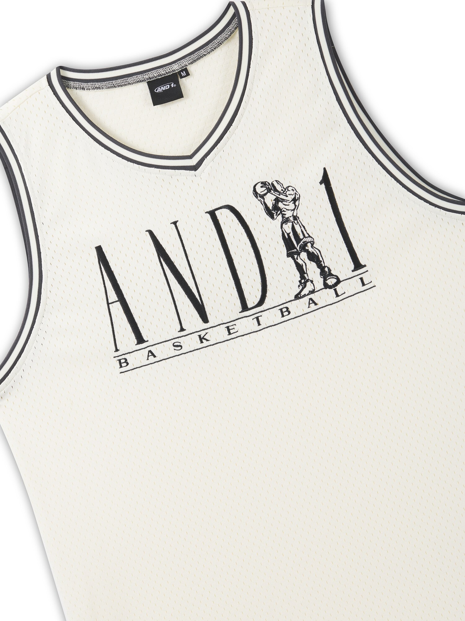 AND1 Top ecru / negro – imagen 3