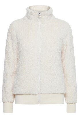 Oxmo Fleece jas ‘Anneka’ Wit