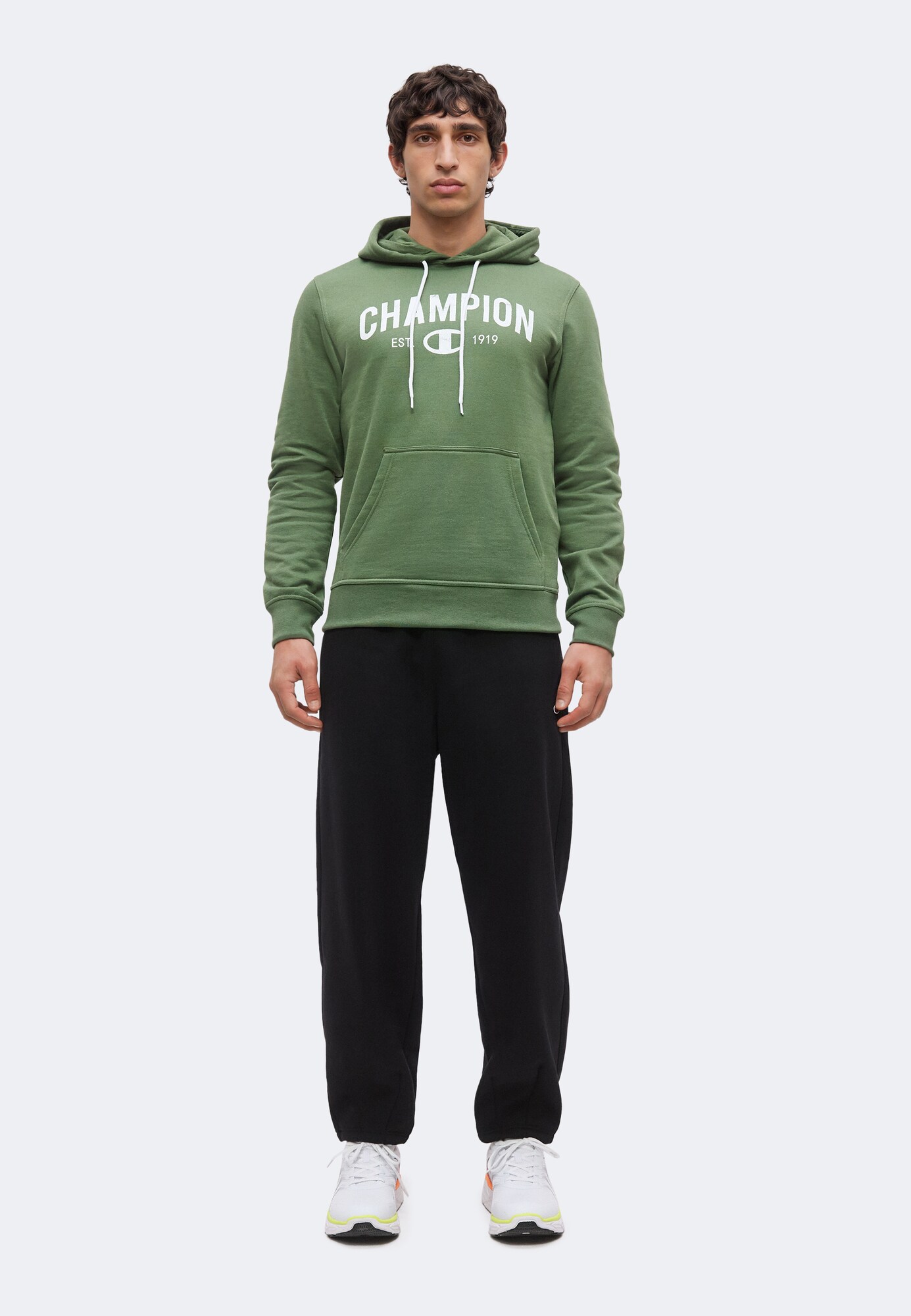 Champion Sudadera oliva / blanco – imagen 3