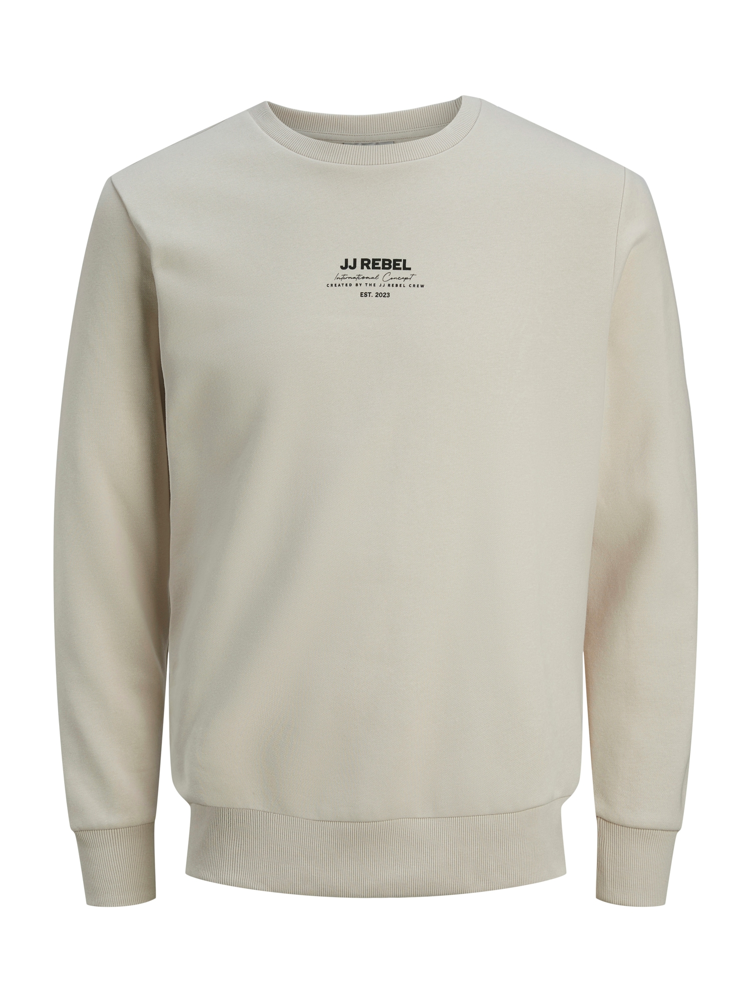 JJ Rebel Sweatshirt 'JREBLINO' beige / schwarz