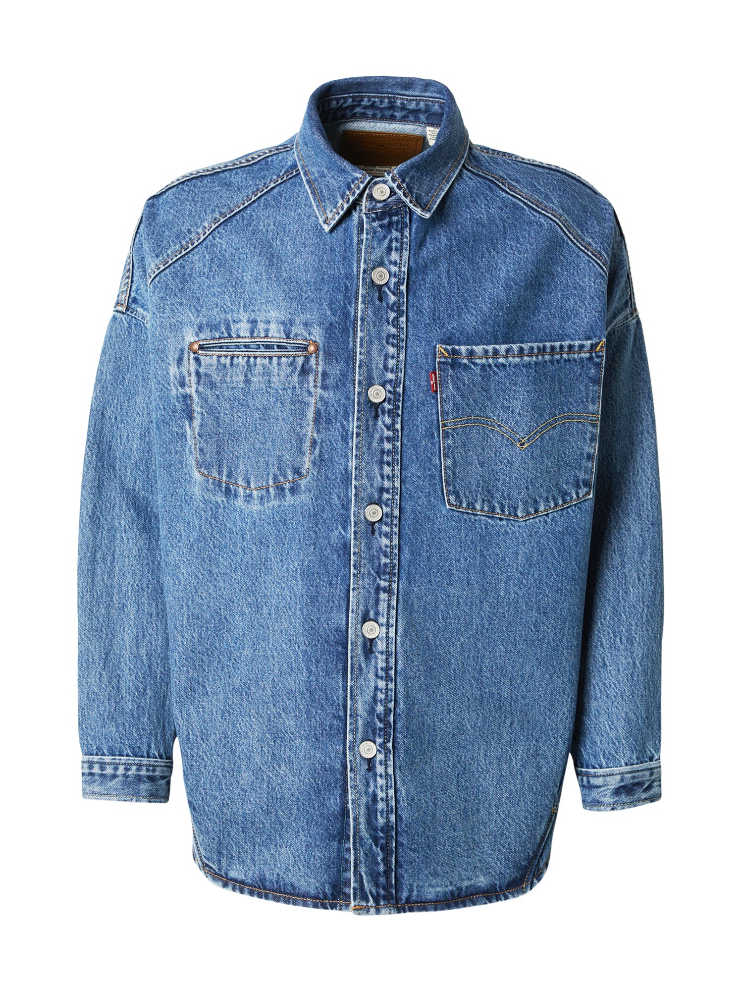 LEVI'S ® Prechodná bunda 'Twist Shacket' modrá denim