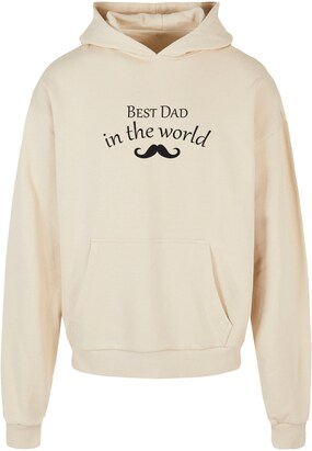 Merchcode Sweatshirt ‘Fathers Day – Best Dad In The World 2’ Sand / Zwart