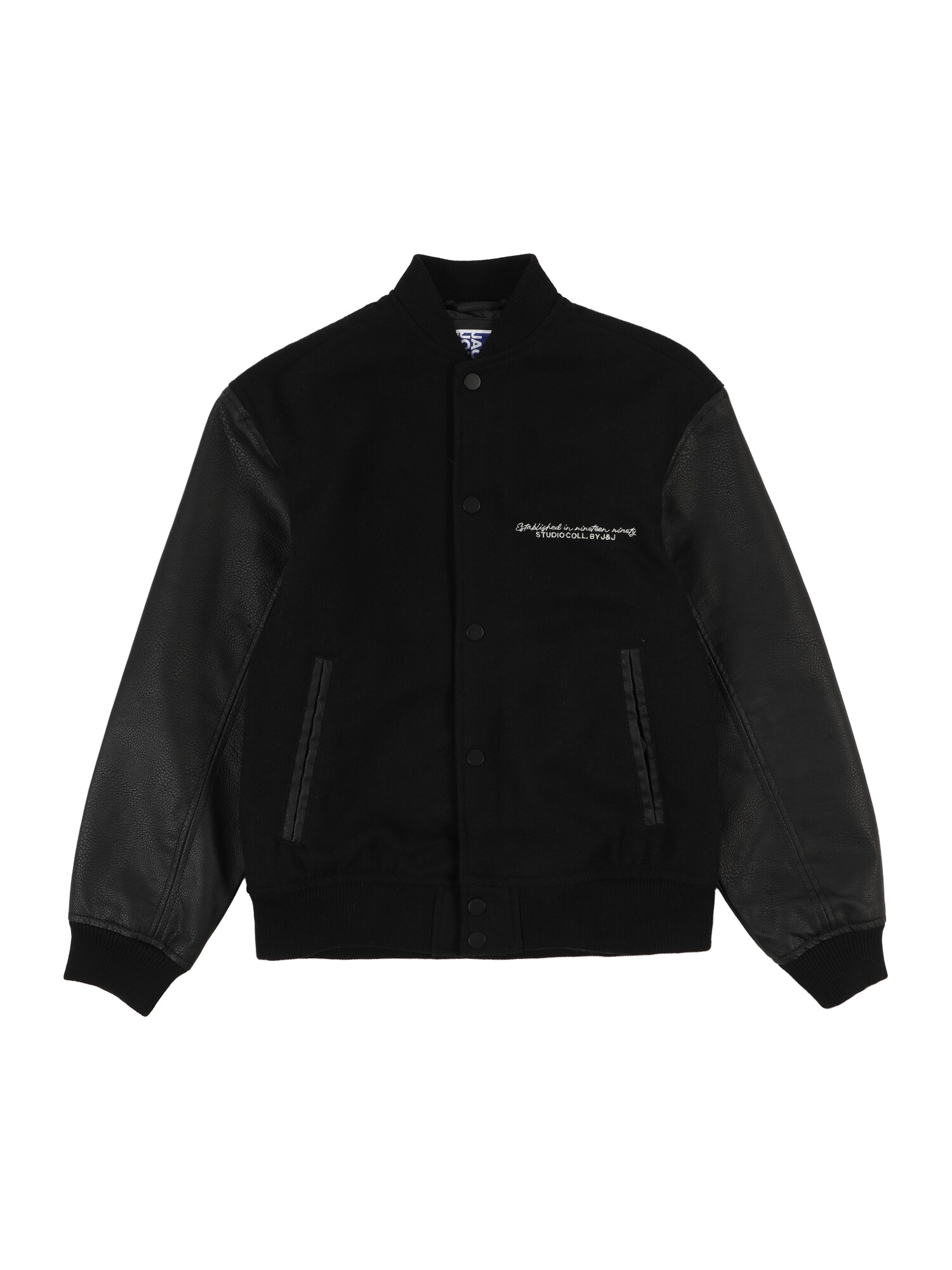 Jack & Jones Junior Prechodná bunda 'JJROSS'  čierna / biela