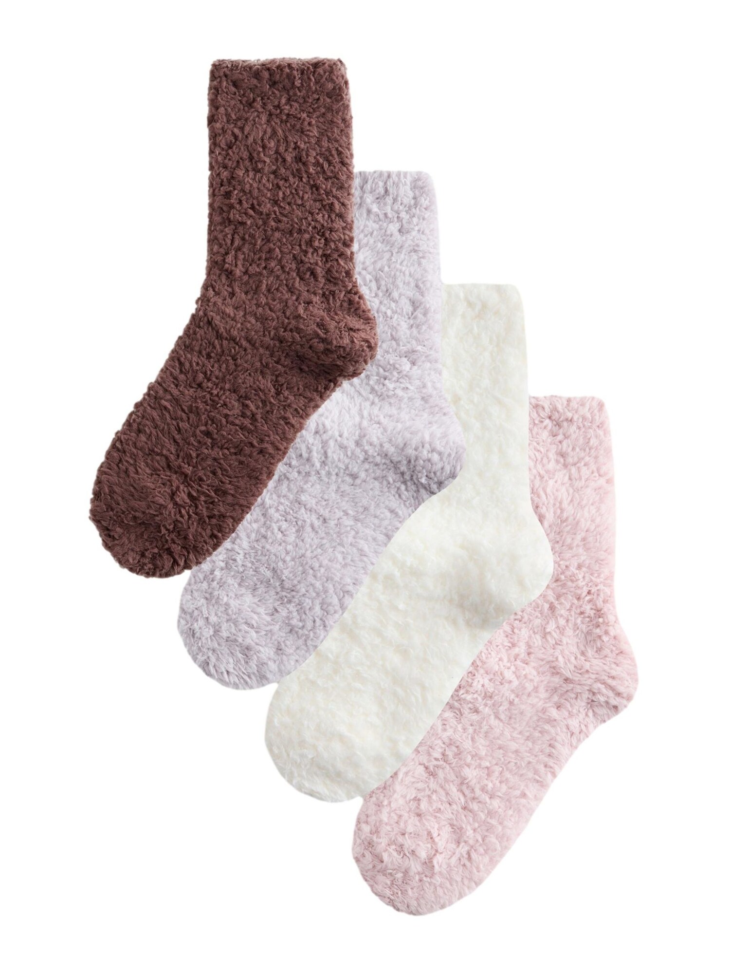Sockor mörkbrun / ljusgrå / rosa