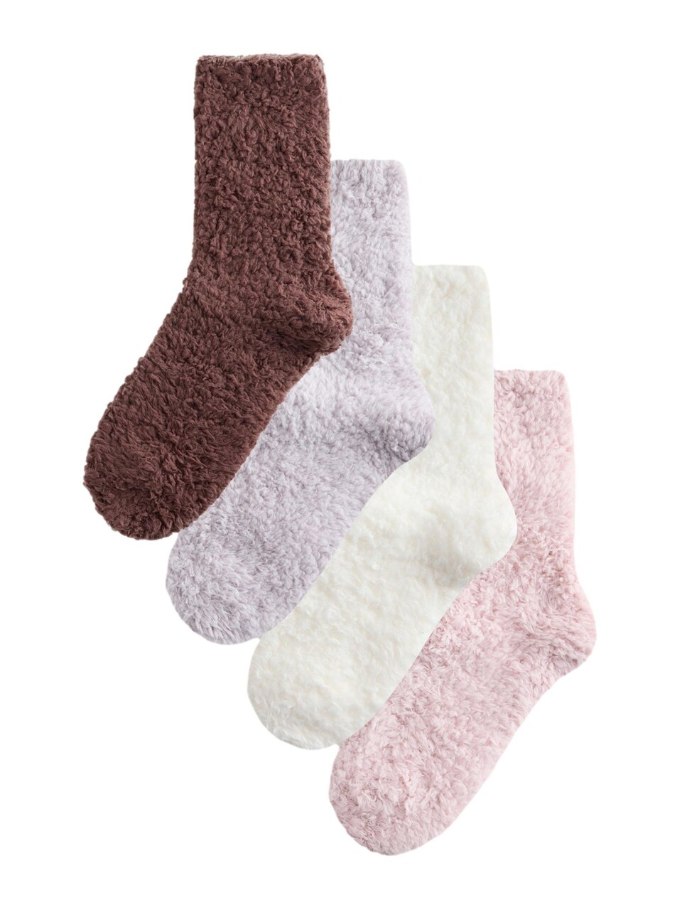 Sockor mörkbrun / ljusgrå / rosa