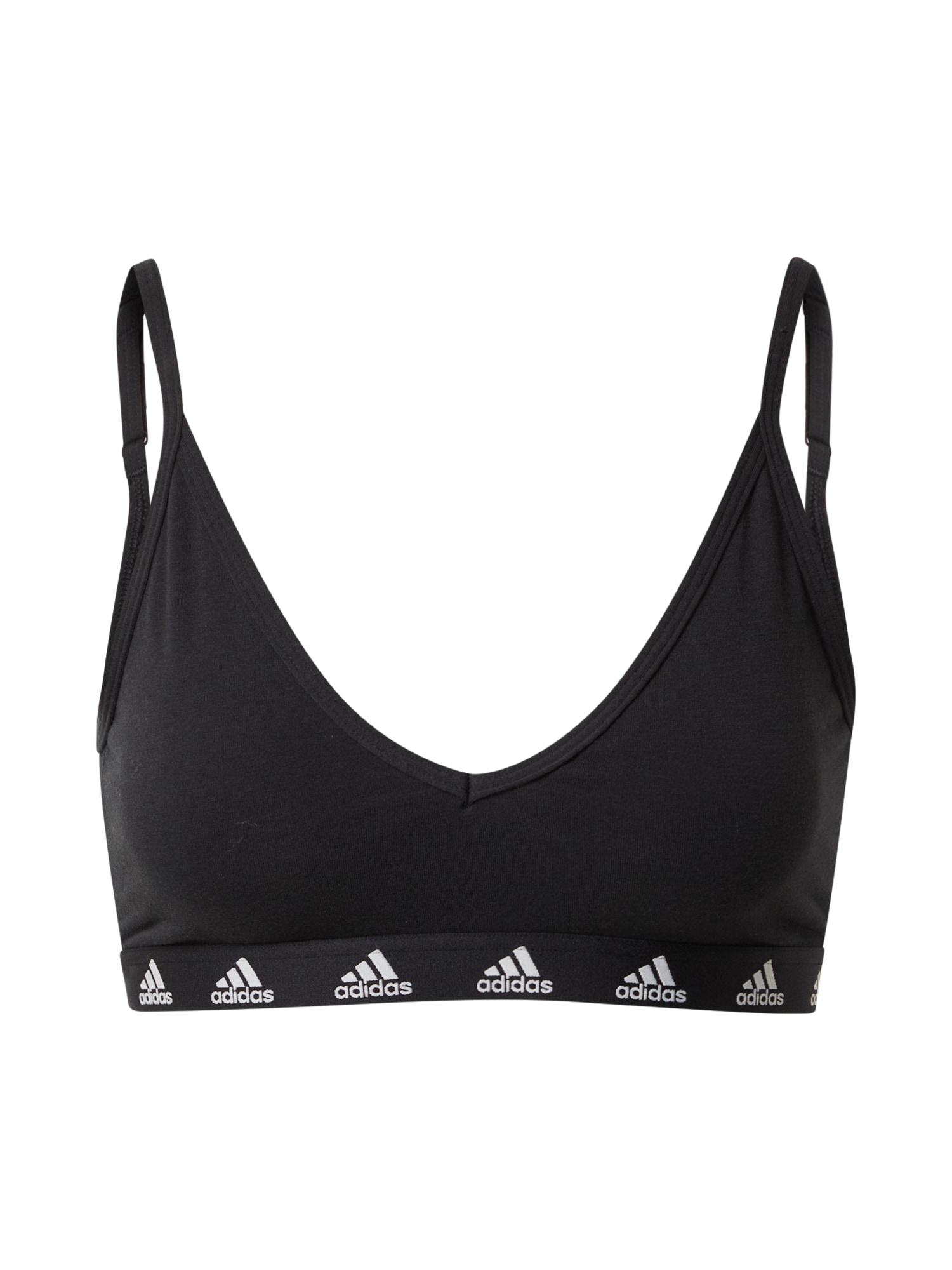 ADIDAS SPORTSWEAR Спортен сутиен 'Evydy'  черно / бяло