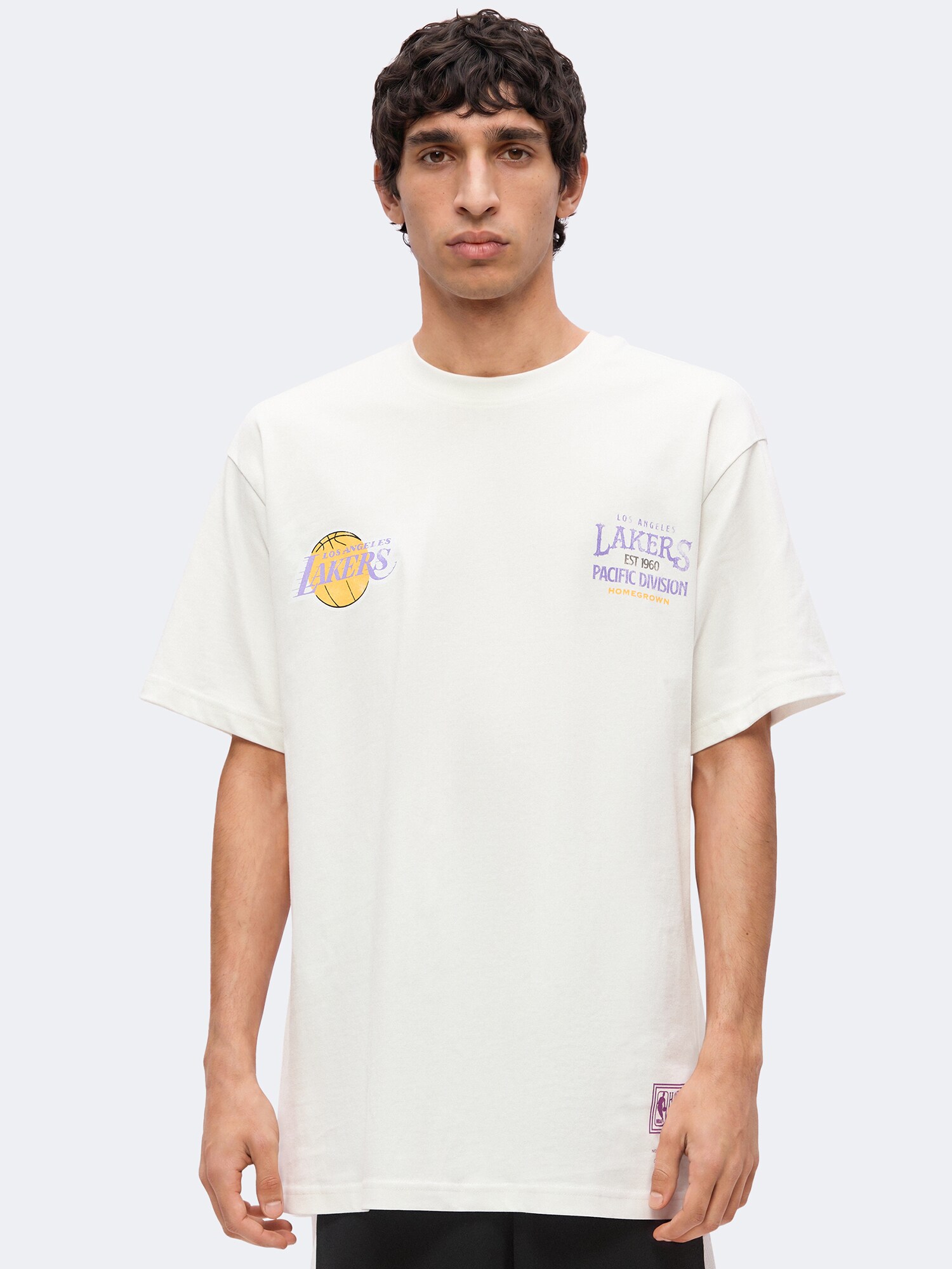 Mitchell & Ness Camiseta 'NBA FULL COURT LAKERS' verde / lila / naranja / blanco – imagen 3
