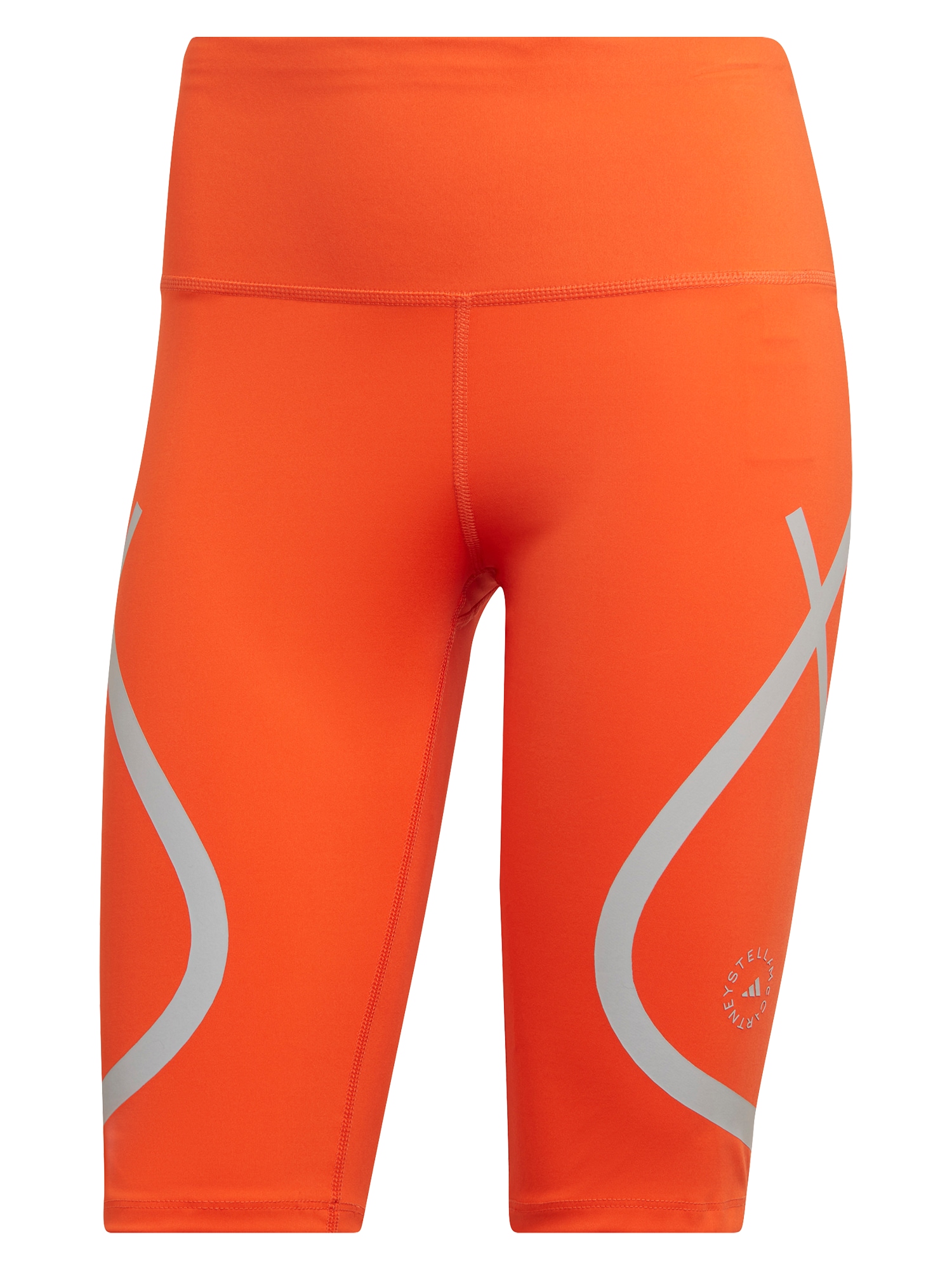 ADIDAS BY STELLA MCCARTNEY Sportinės kelnės dūmų pilka / neoninė oranžinė