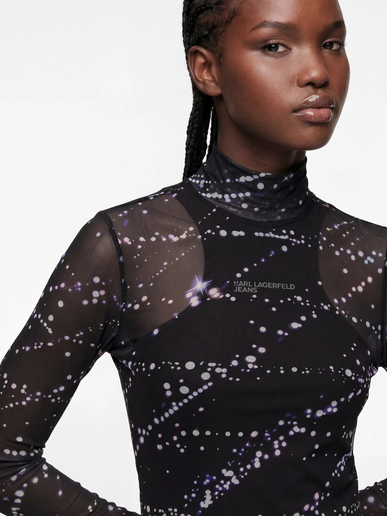KARL LAGERFELD JEANS Camiseta  lila / pitaya / negro / offwhite – imagen 4