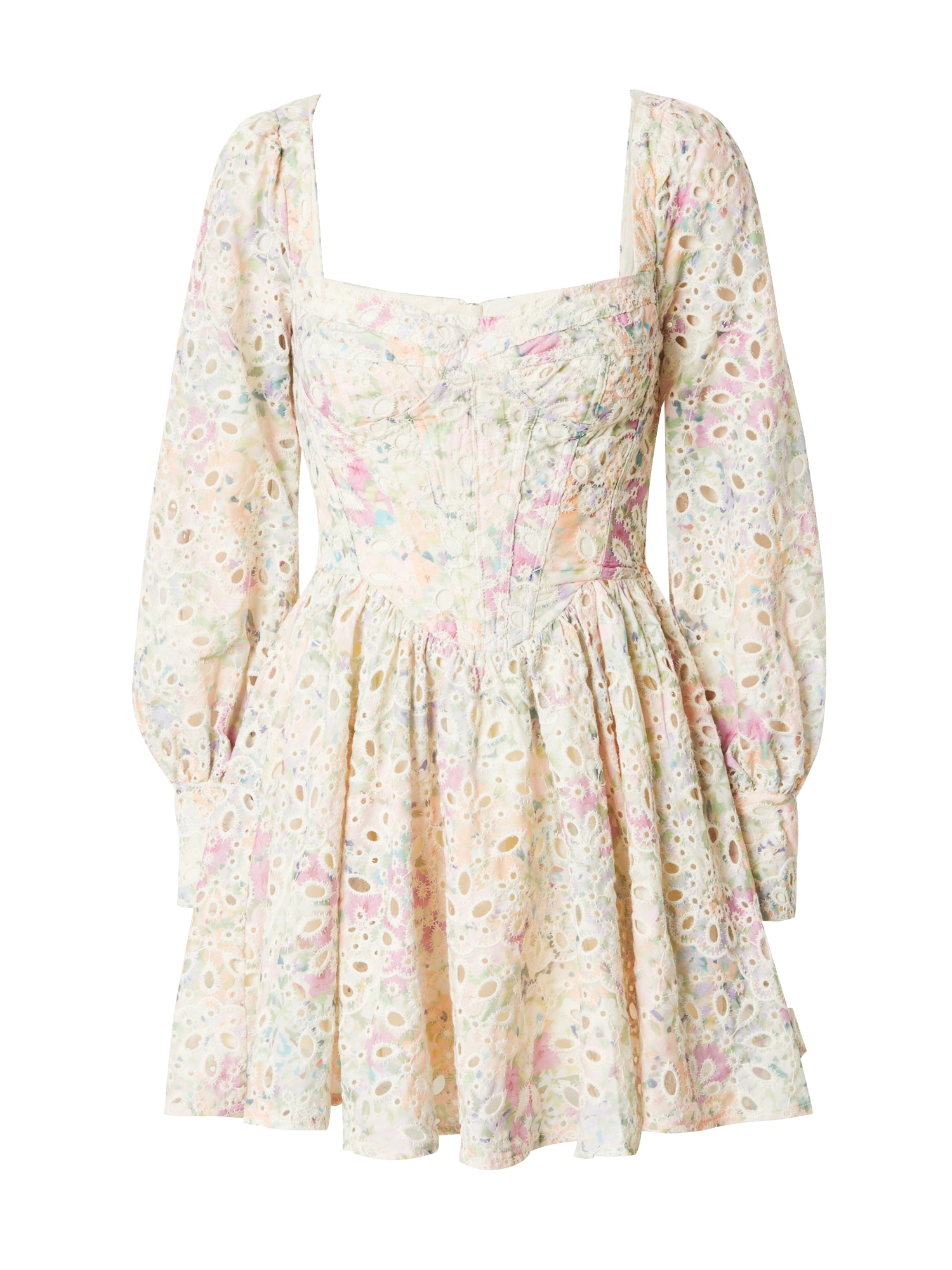 Bardot Letné šaty 'LILA'  zelená / broskyňová / pastelovo ružová / svetloružová
