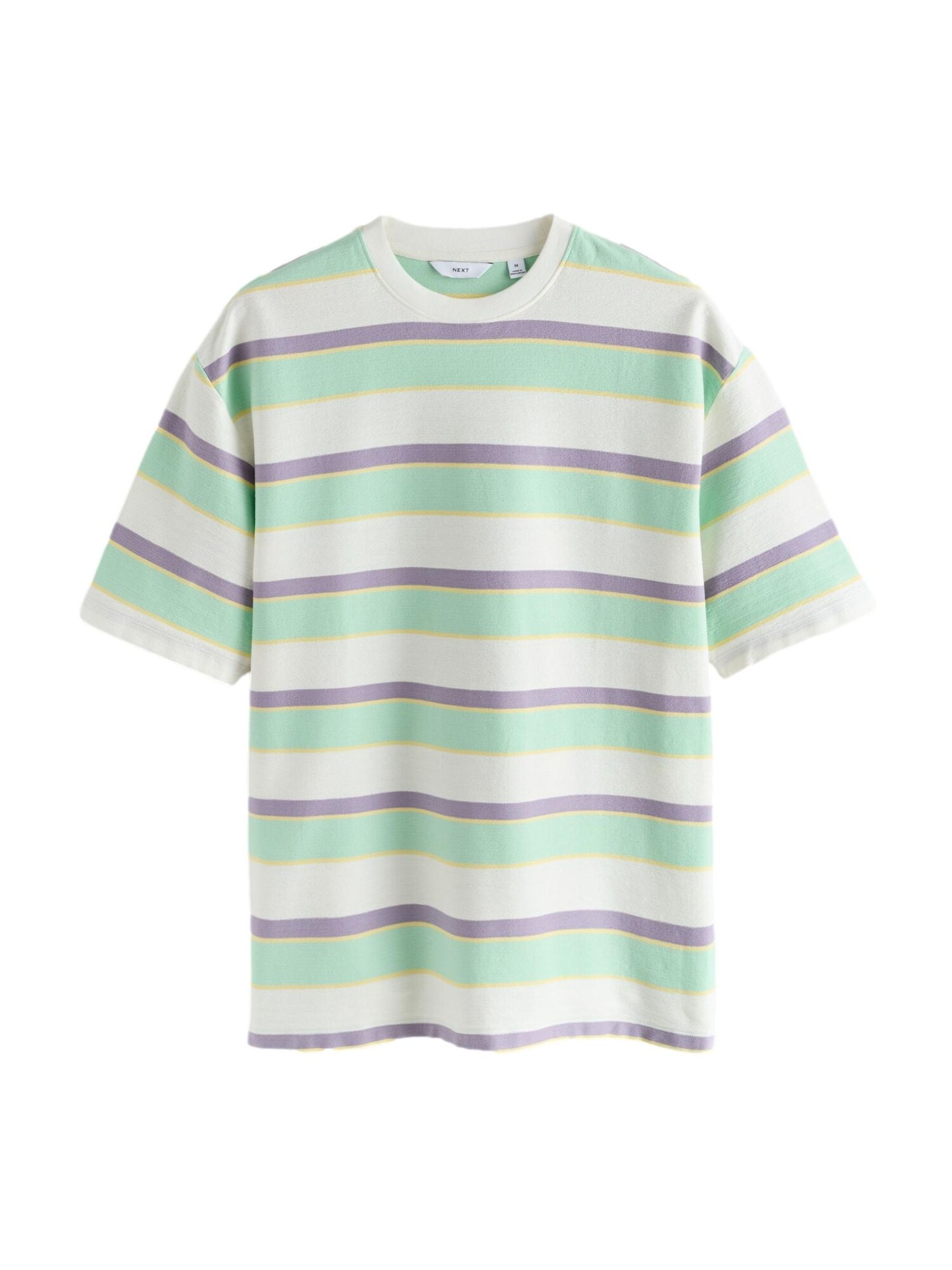 Next Tricou  verde limetă / lila / alb