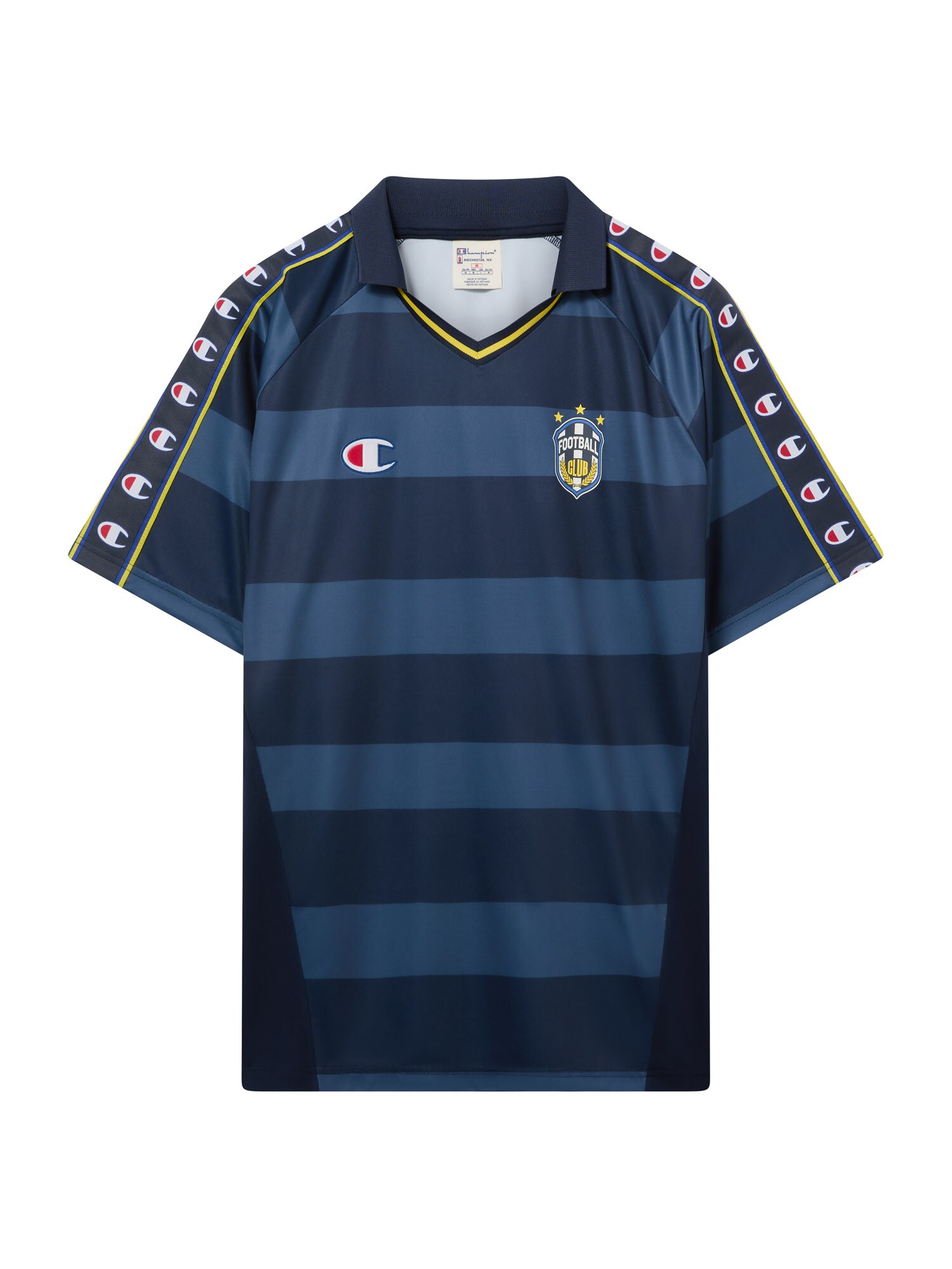 Champion Authentic Athletic Apparel Tričko námornícka modrá / zafírová / žltá / biela